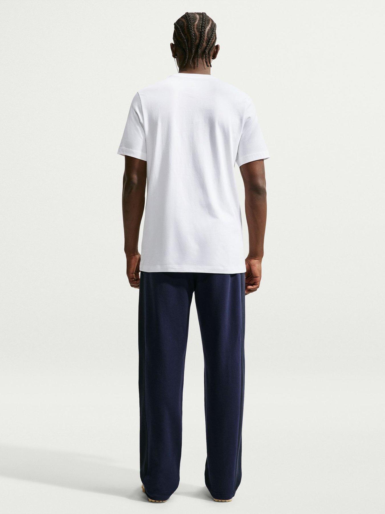 Image 4 of 5 of Nike Mens Sportswear Seasonal Swoosh Logo T-Shirt - White