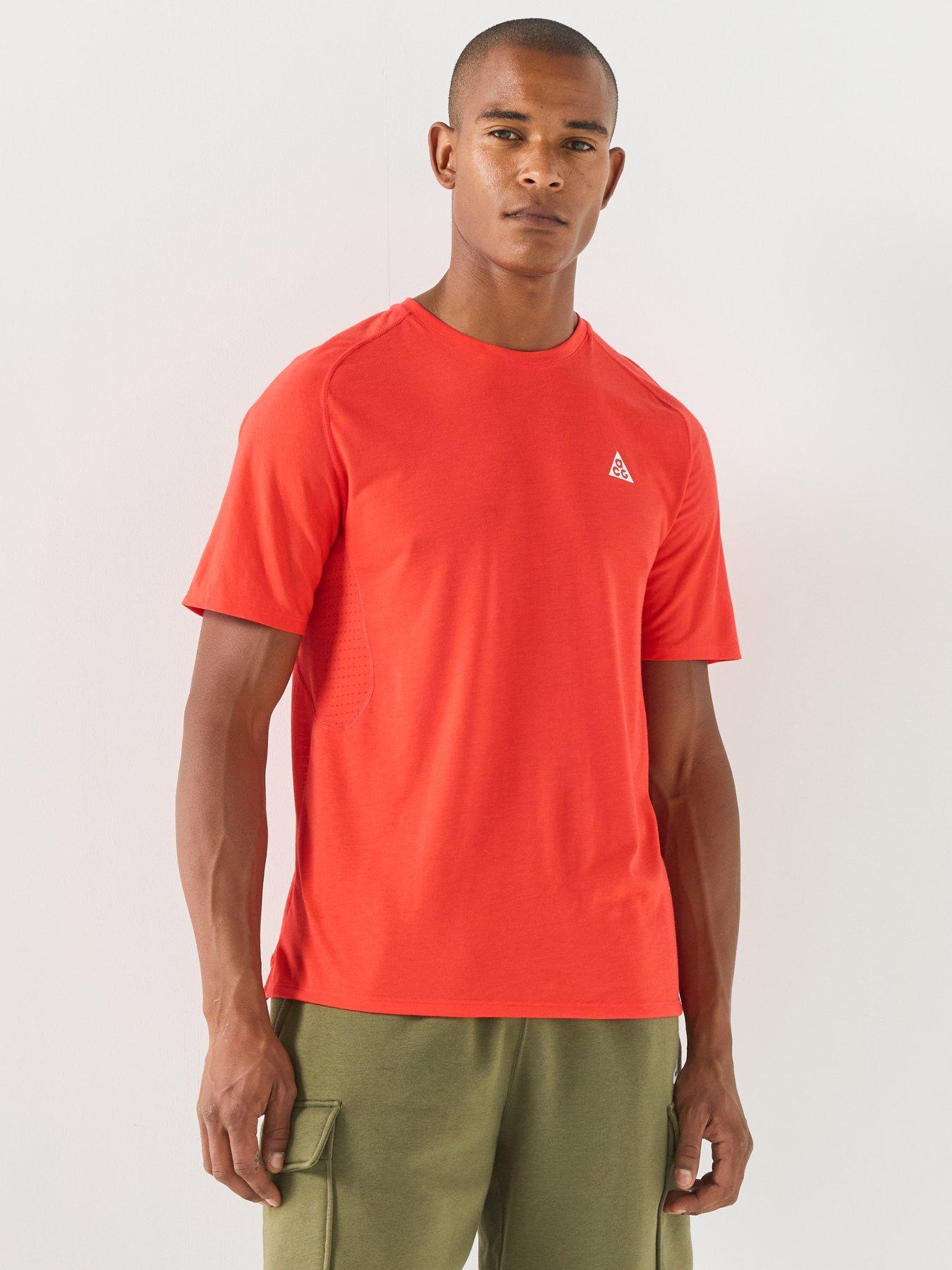 Nike Mens ACG Solar Chaser Running T-Shirt - Red