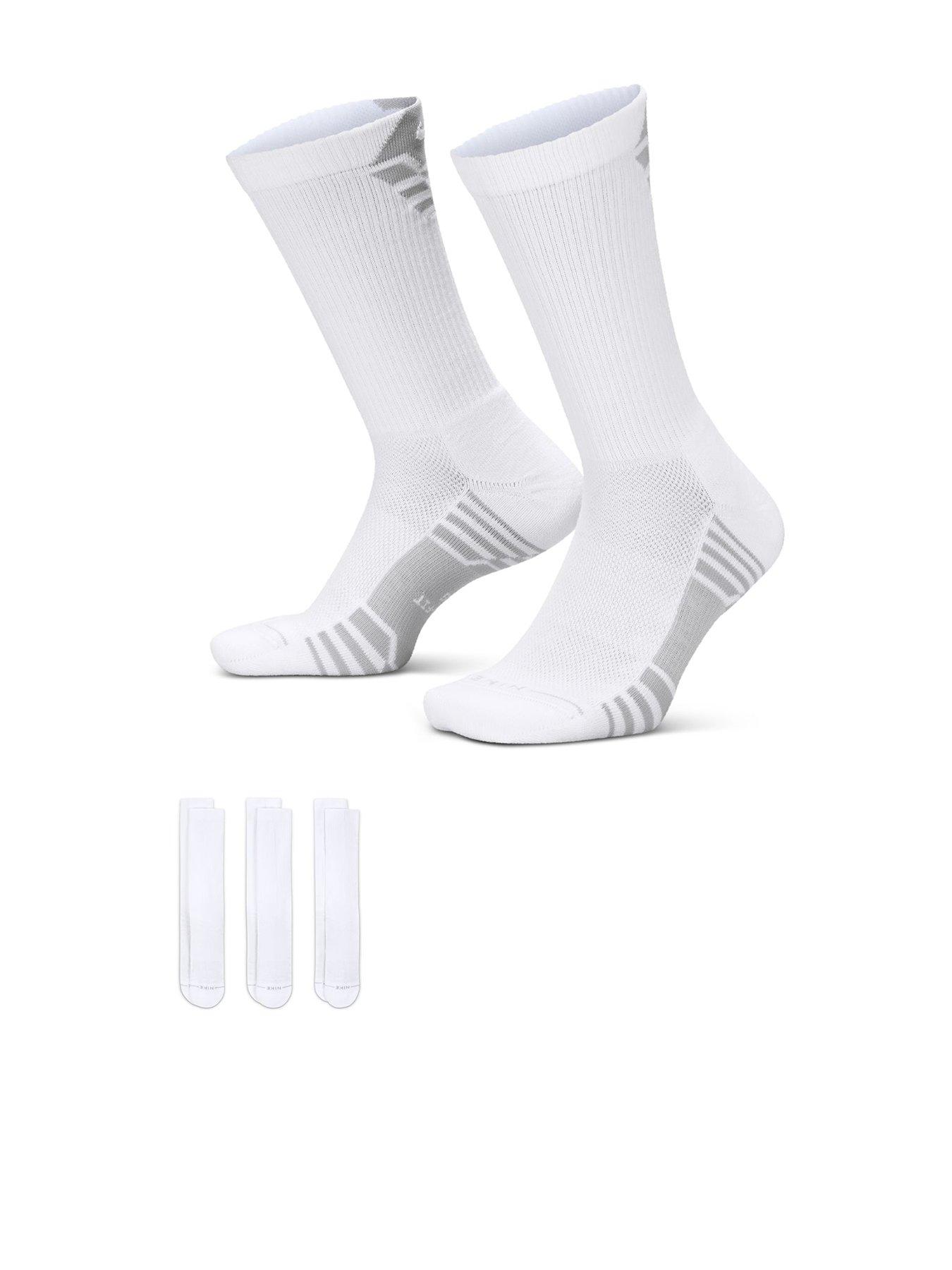 Nike Mens Training Everyday Elevated Crew Sport Socks (3 Pair) - Multi