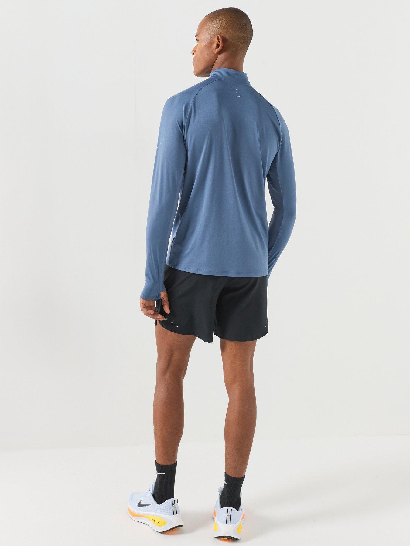 Image 3 of 4 of Nike Mens Dri-Fit 1/4 Zip Running Top - Blue