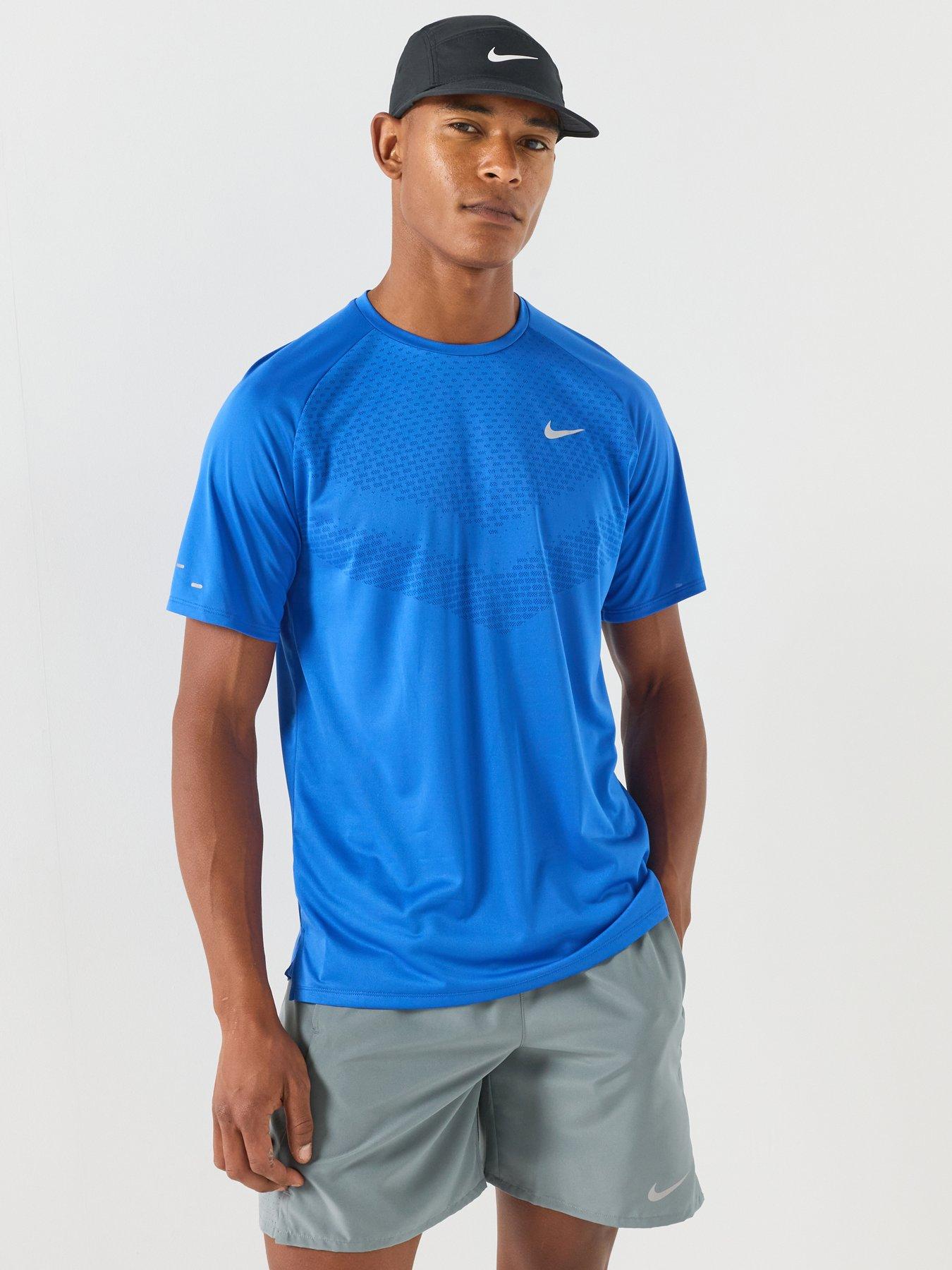 Nike Mens Running Stride Dri-Fit ADV Short Sleeve T-Shirt - Blue