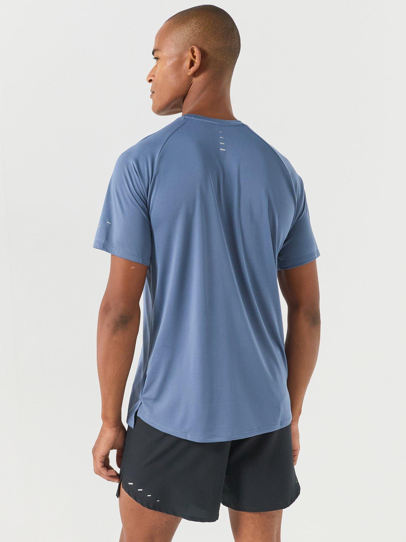 Image 2 of 4 of Nike Mens Running Stride Dri-FIT Adv Short Sleeve T-Shirt - Blue