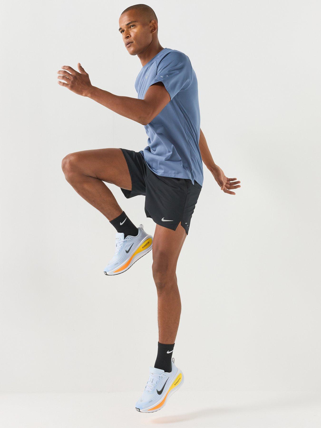 Image 3 of 4 of Nike Mens Running Stride Dri-FIT Adv Short Sleeve T-Shirt - Blue