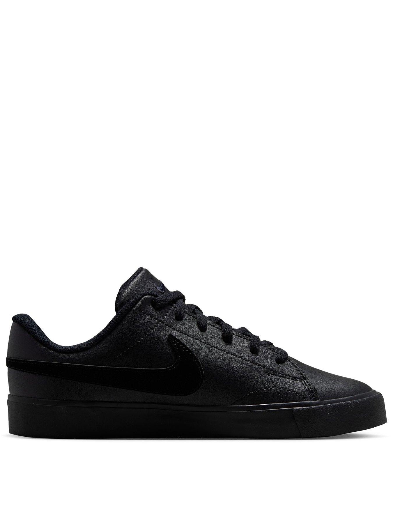 Nike Big Kids Tennis Essentials Trainers - Black in Black/Black-Black