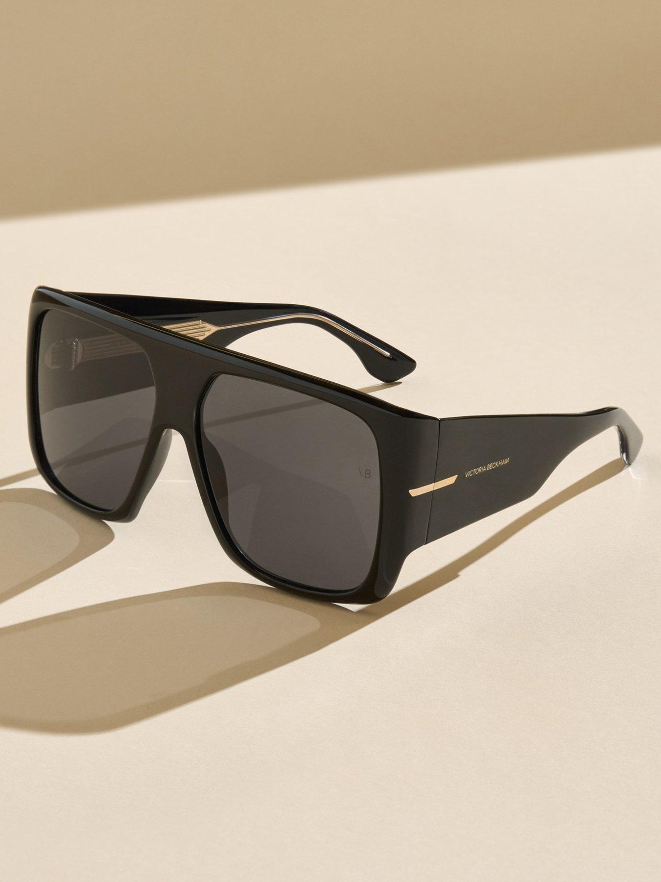 Image 2 of 5 of VICTORIA BECKHAM Oversized Square Mask Style Sunglasses