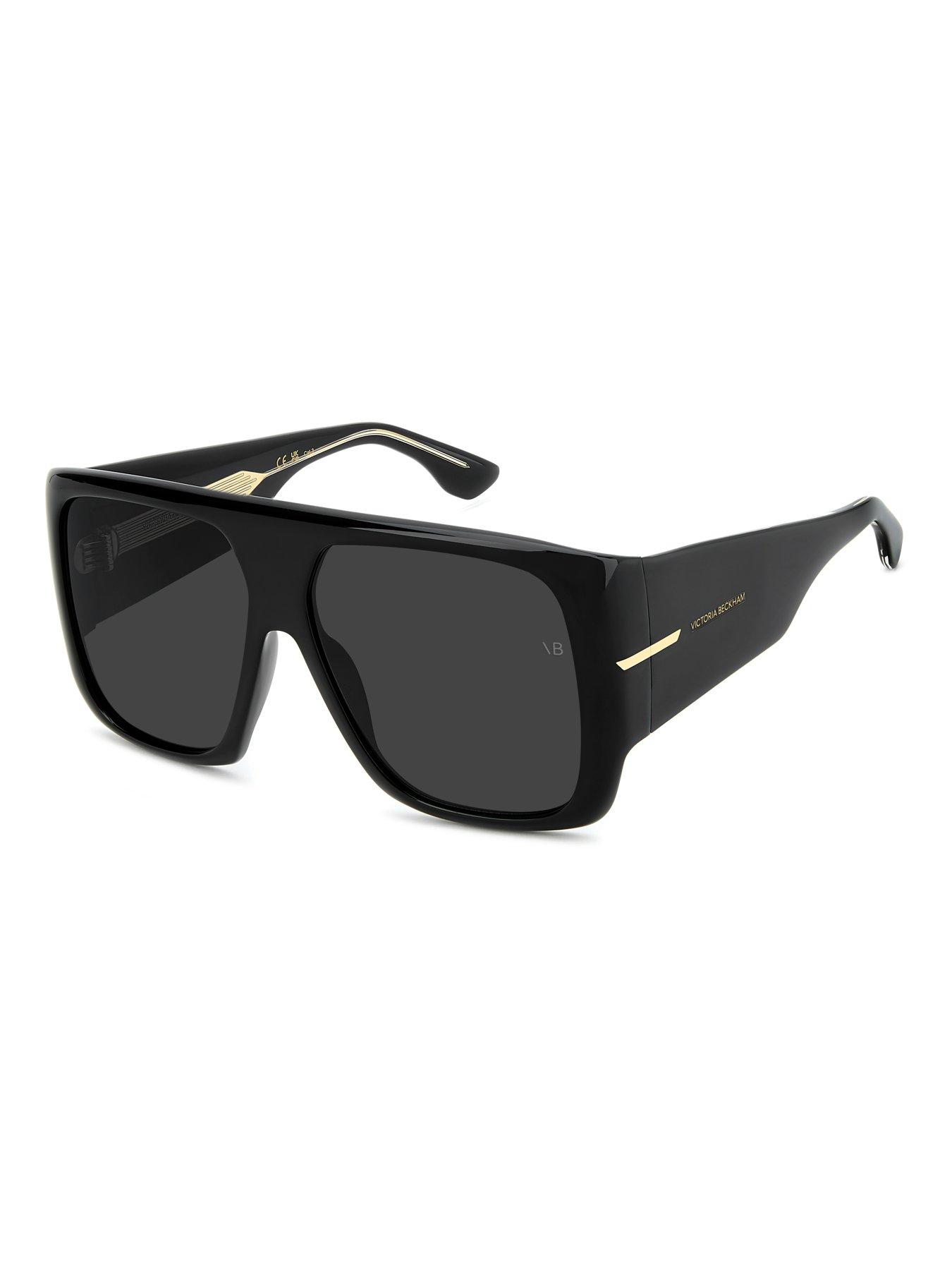 Image 4 of 5 of VICTORIA BECKHAM Oversized Square Mask Style Sunglasses