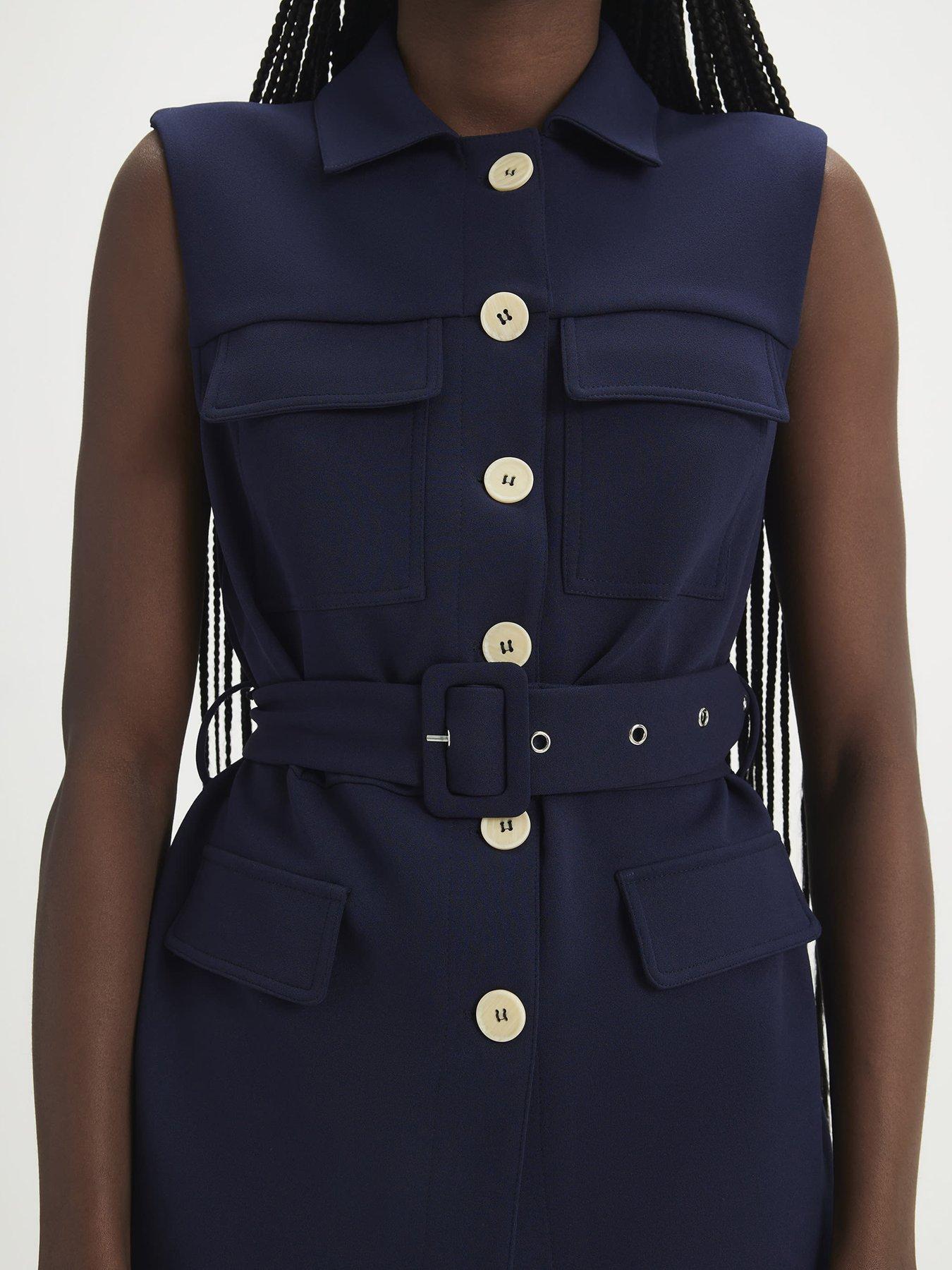 river-island-short-belted-utility-waistcoat-navyoutfit