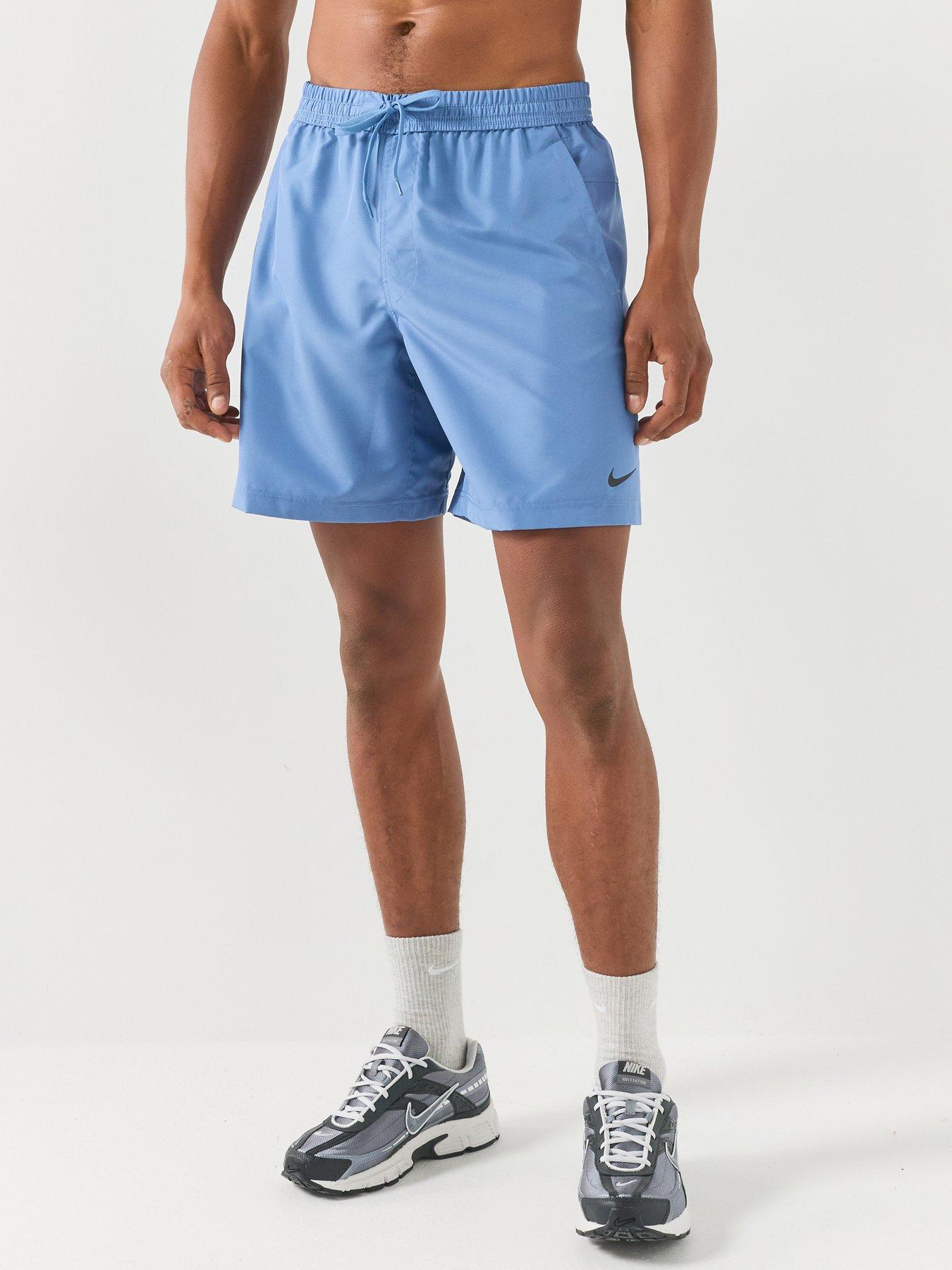 Nike Mens Form Training Dri-Fit 7 Inch Unlined Versatile Shorts - Blue