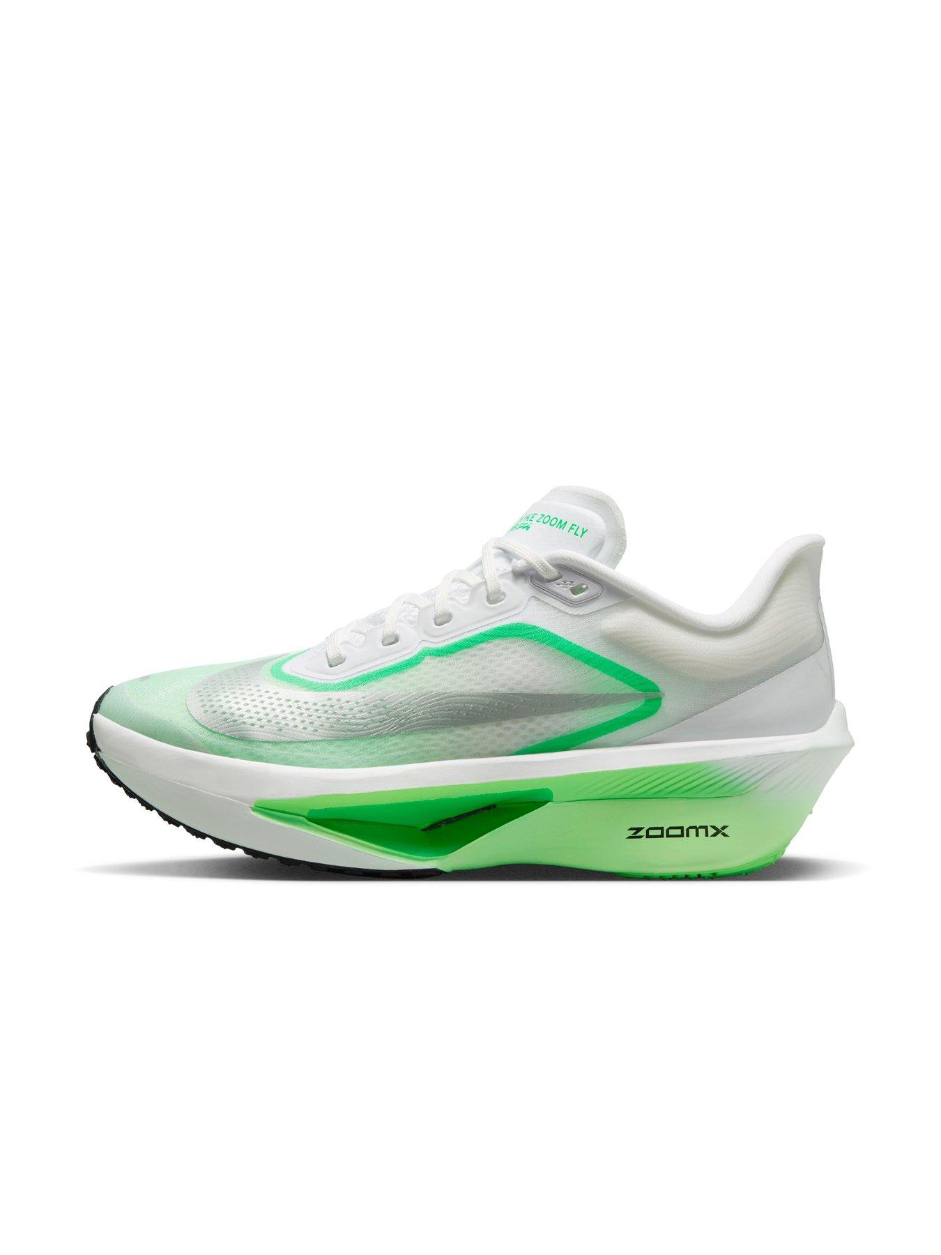 Image 6 of 7 of Nike Womens Running Zoom Fly 6 Trainers - White/green