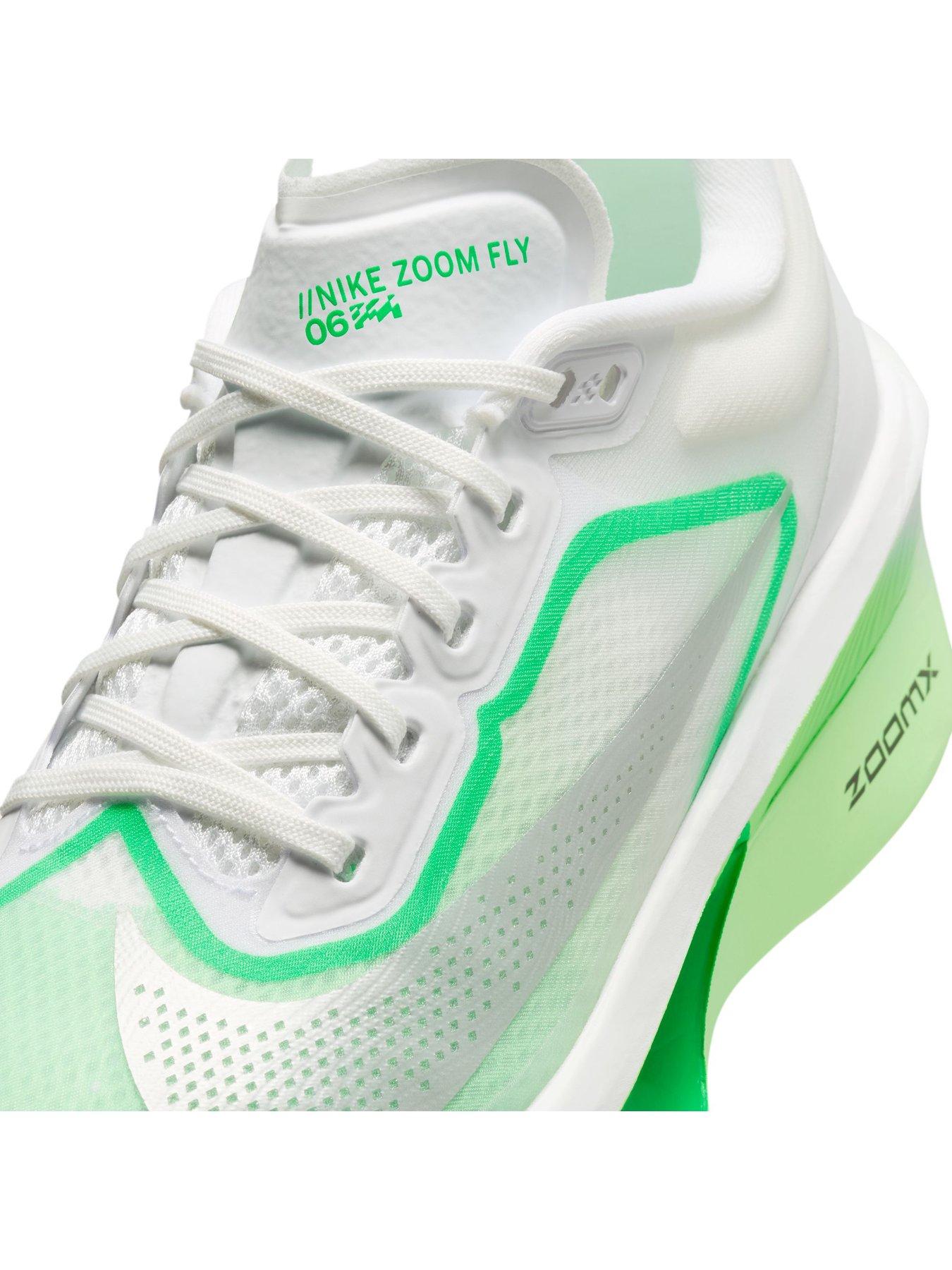 Image 7 of 7 of Nike Womens Running Zoom Fly 6 Trainers - White/green