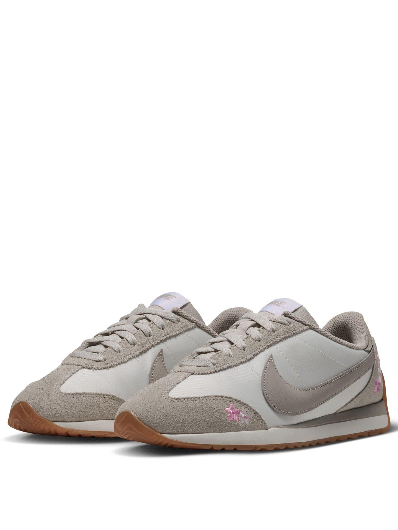 Image 2 of 7 of Nike Womens Pacific SE Floral Low-Profile Lace-Up Trainers - Grey