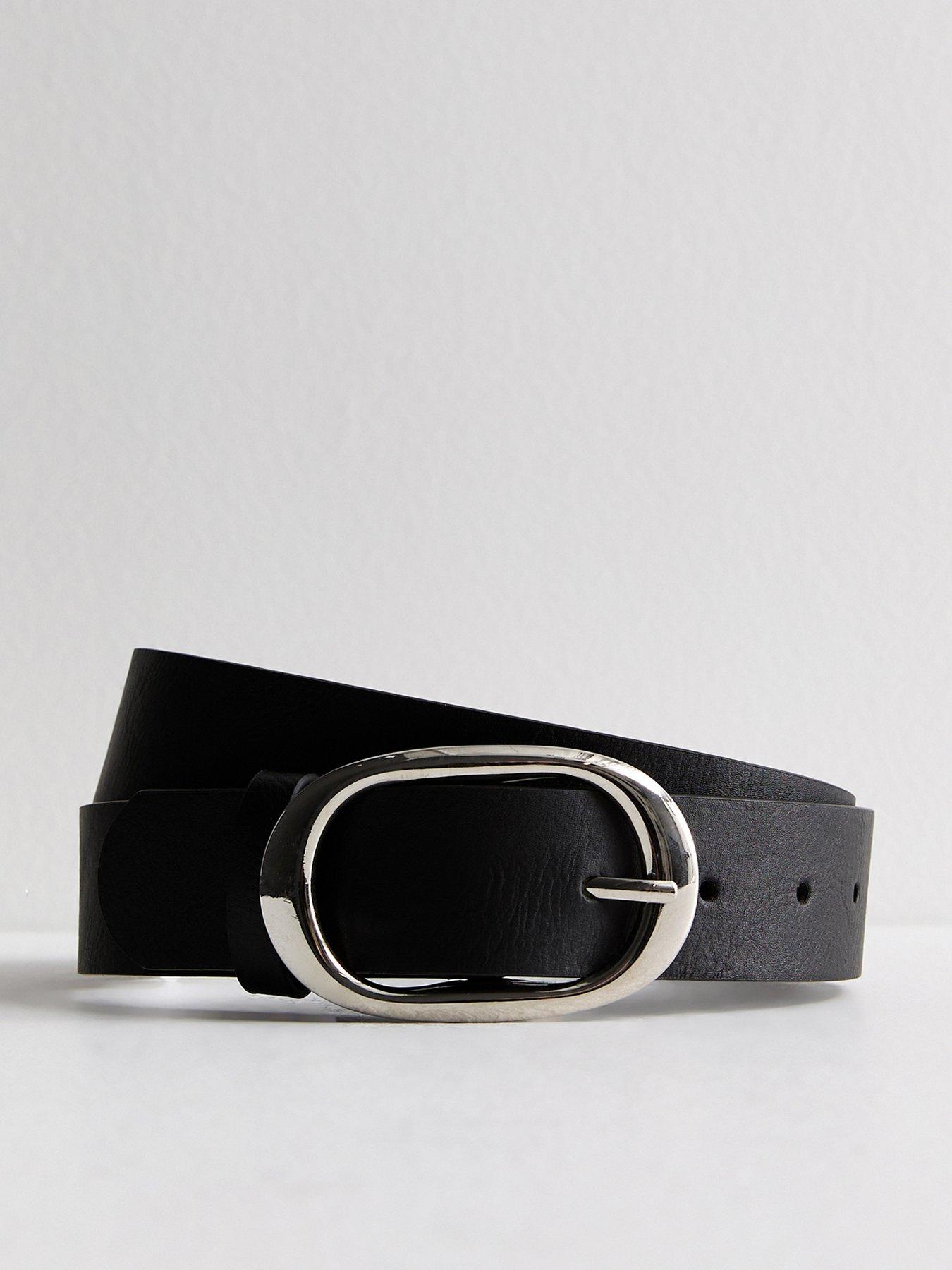 new-look-leather-look-buckled-belt-blackfront