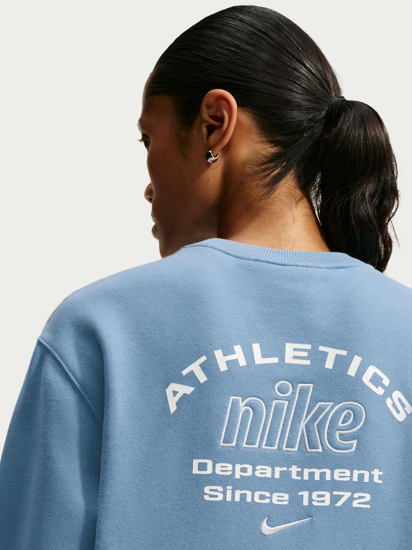 Image 2 of 6 of Nike Womens Athletics Department Piped Sweatshirt - Blue