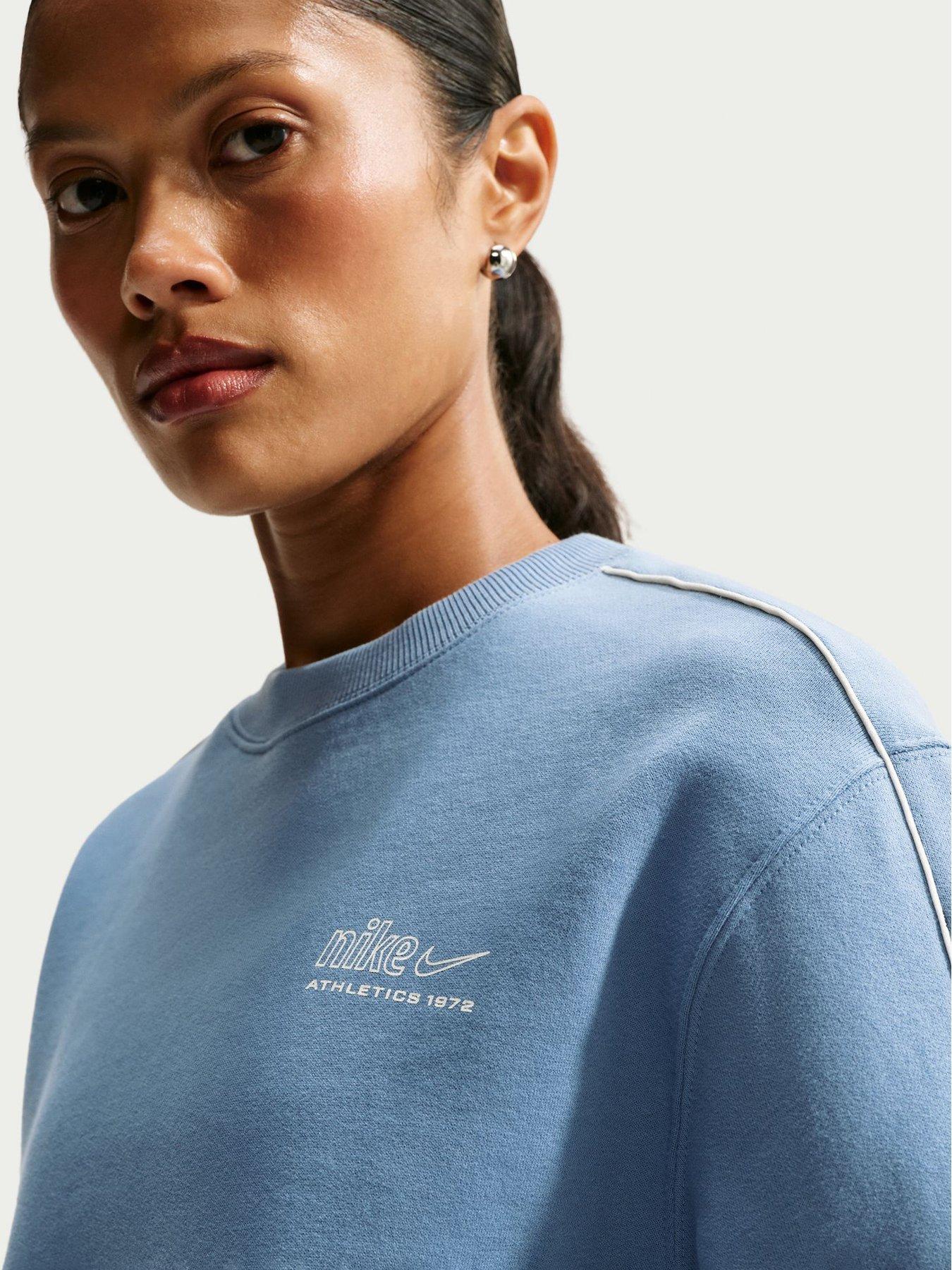 Image 5 of 6 of Nike Womens Athletics Department Piped Sweatshirt - Blue
