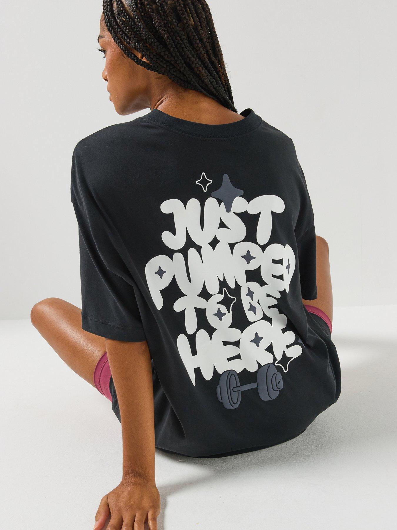 Nike Womens Training Speed Graphic T-Shirts - Black
