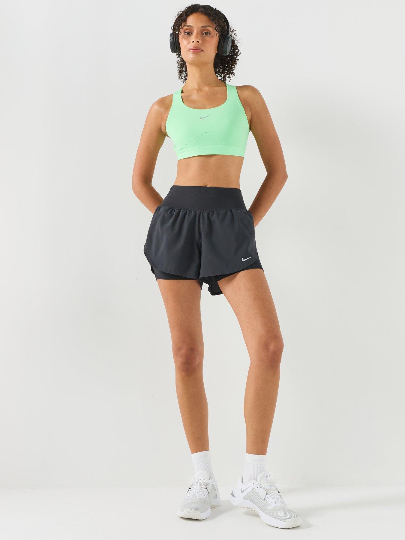 Image 3 of 6 of Nike Womens Training Swift High Support Sports Bra - Green