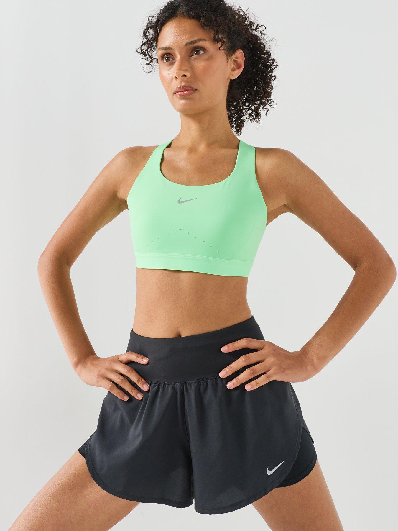 Image 5 of 6 of Nike Womens Training Swift High Support Sports Bra - Green