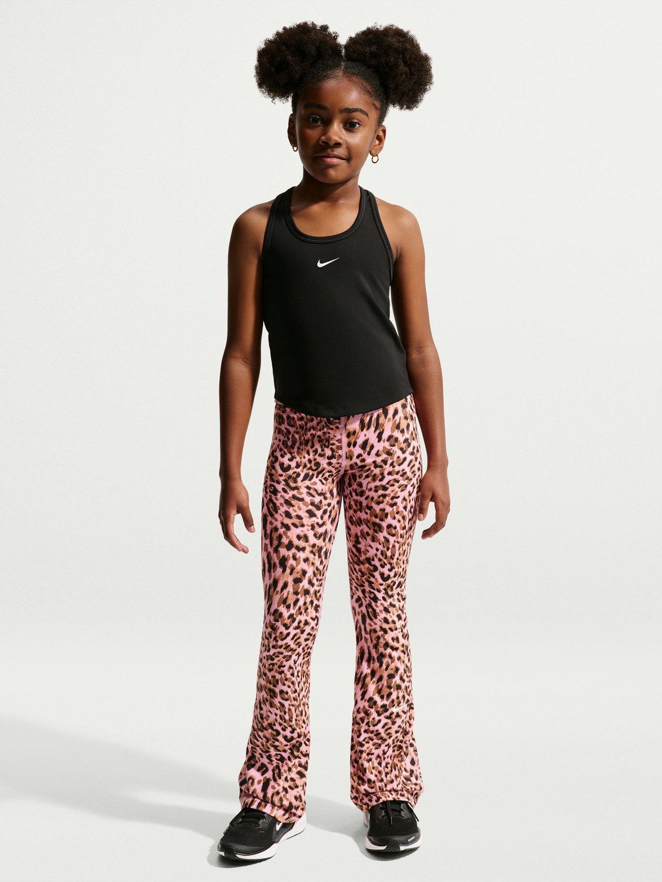 Nike Junior Girls Sportswear Studio Aop Leggings - Pink