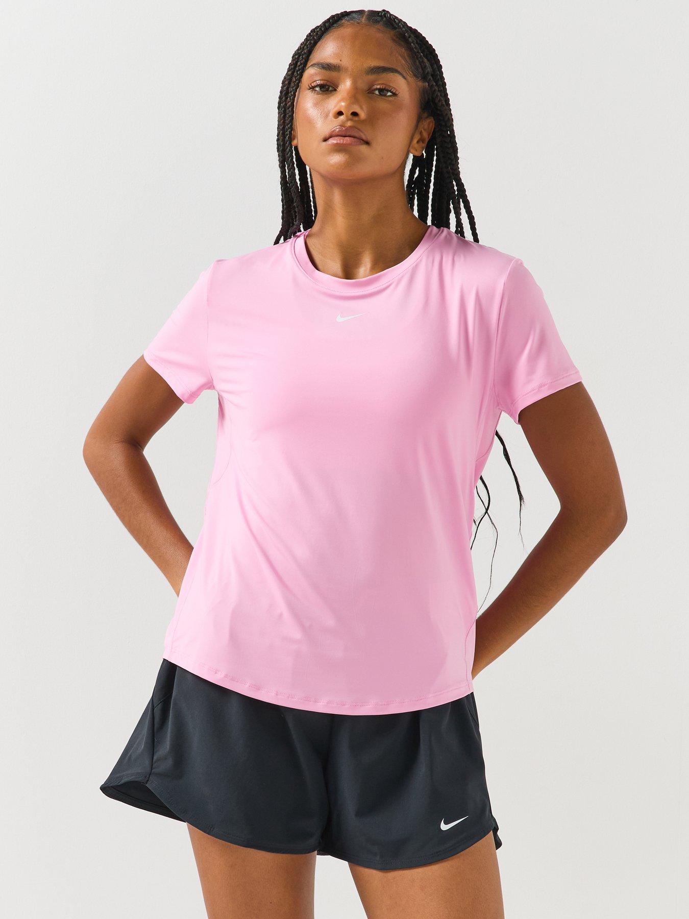 Nike Womens Training One Classic Dri-Fit T-Shirt - Pink