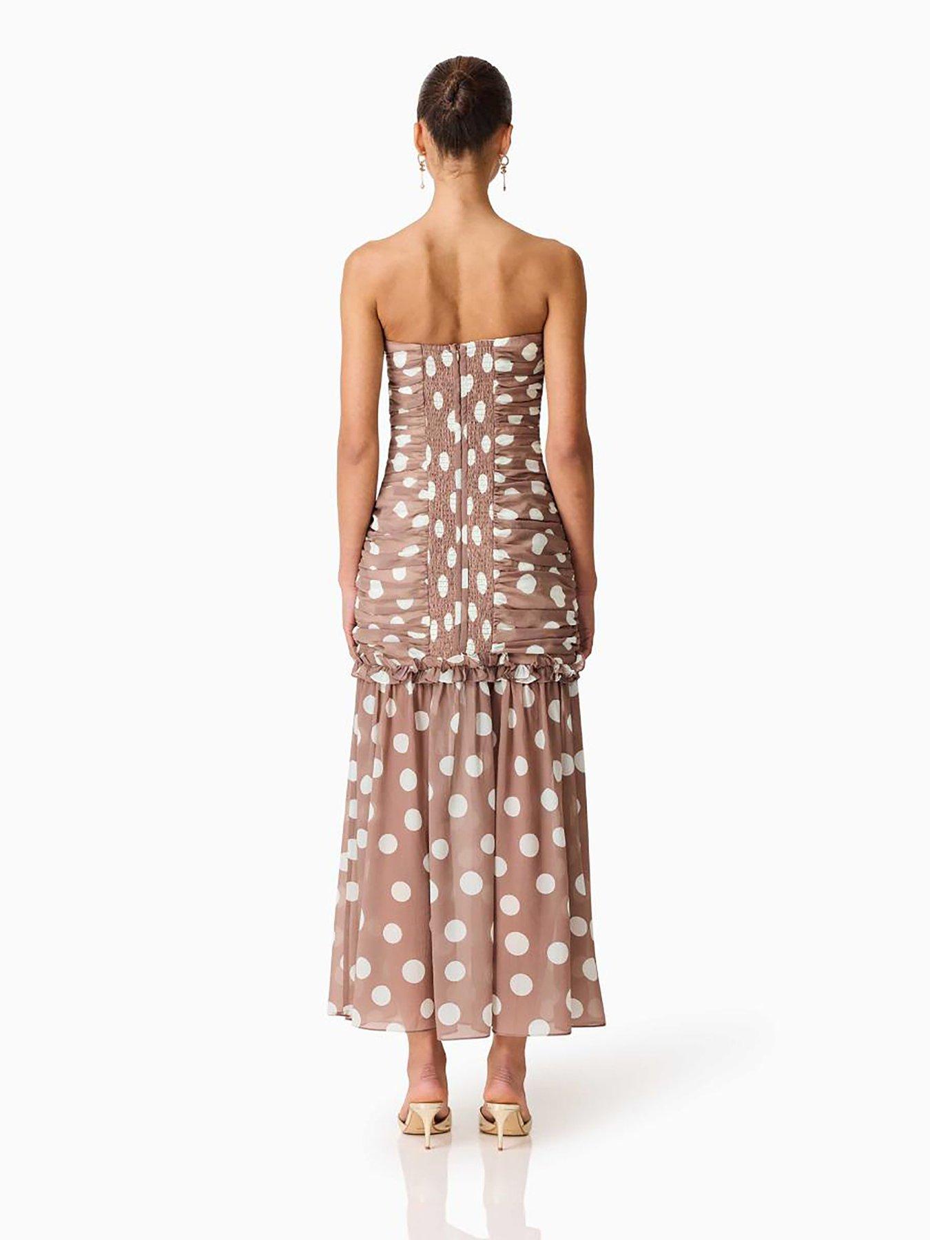 elliatt-sola-polkadot-strapless-gownstillFront