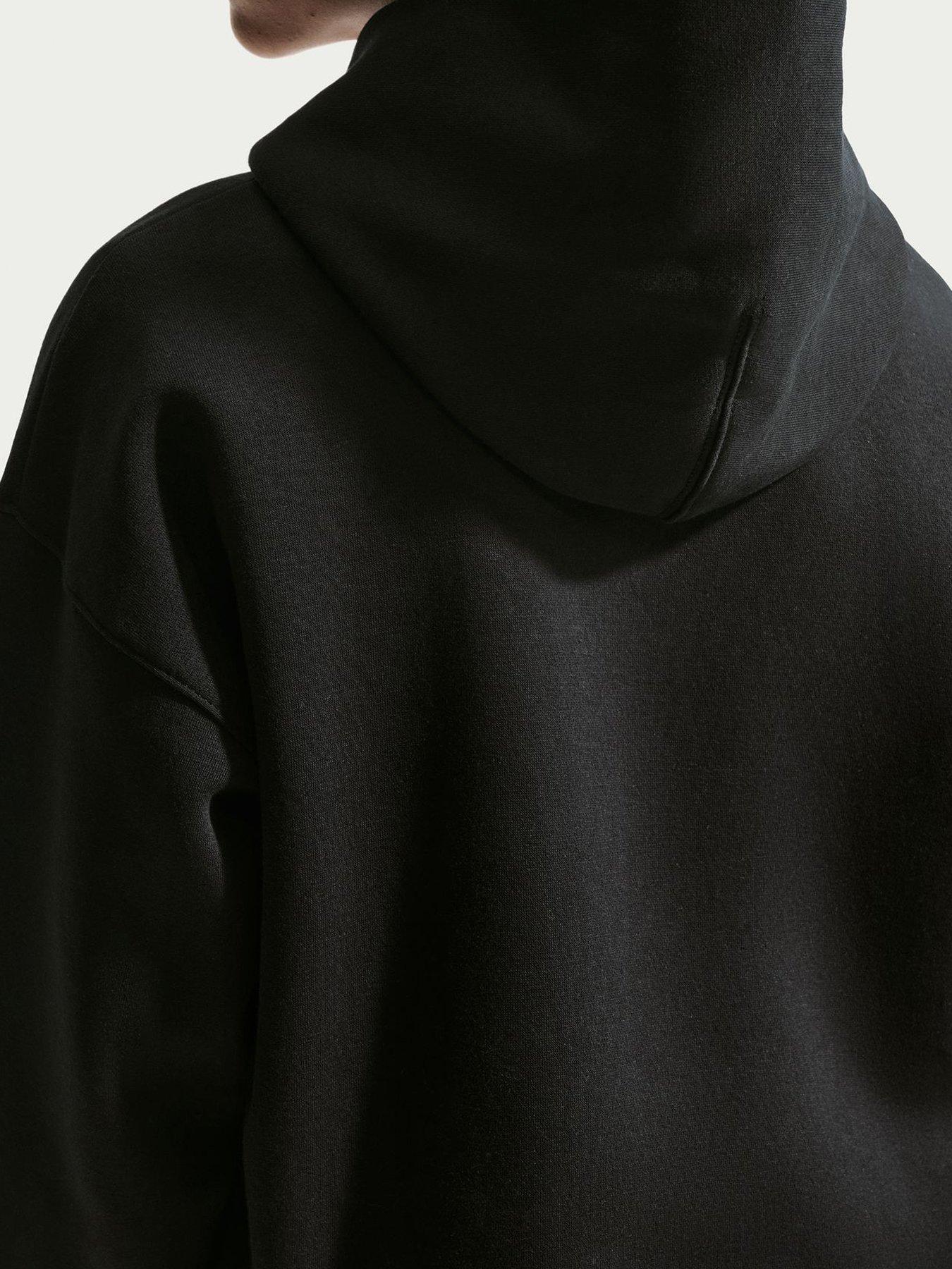 Image 3 of 5 of Nike Big Kids Club Fleece Oversized Pullover Hoodie - Black