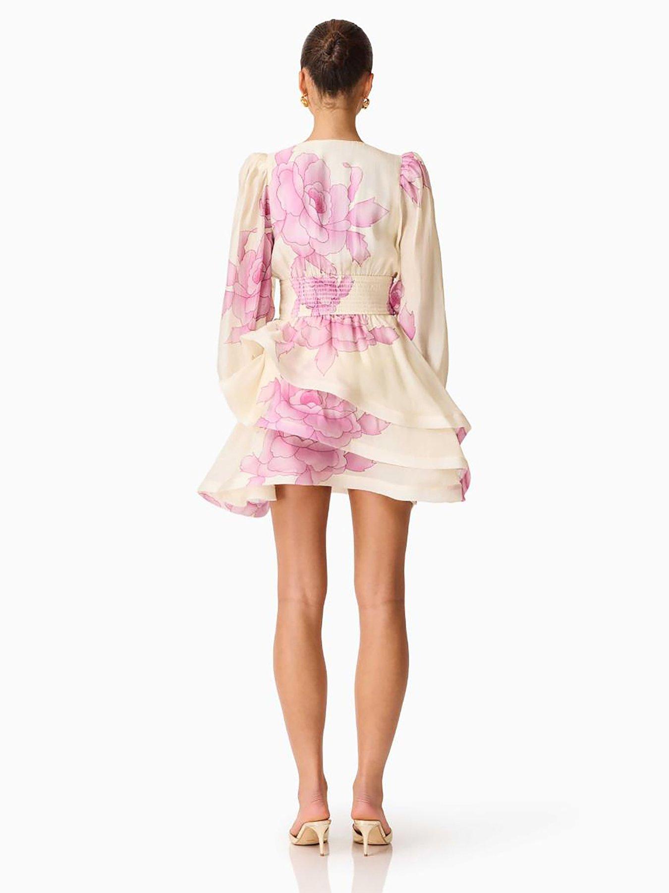 Image 2 of 6 of Elliatt Rova Long Sleeve Mini Dress - Pink