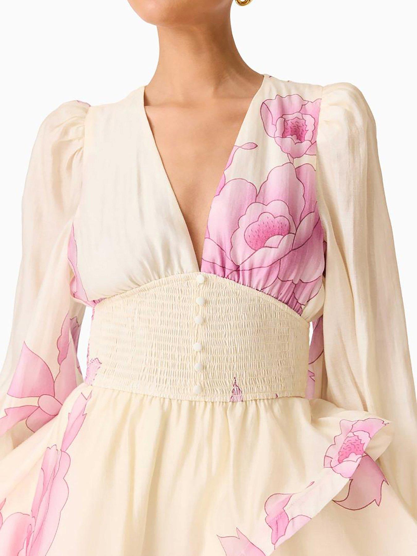 Image 6 of 6 of Elliatt Rova Long Sleeve Mini Dress - Pink