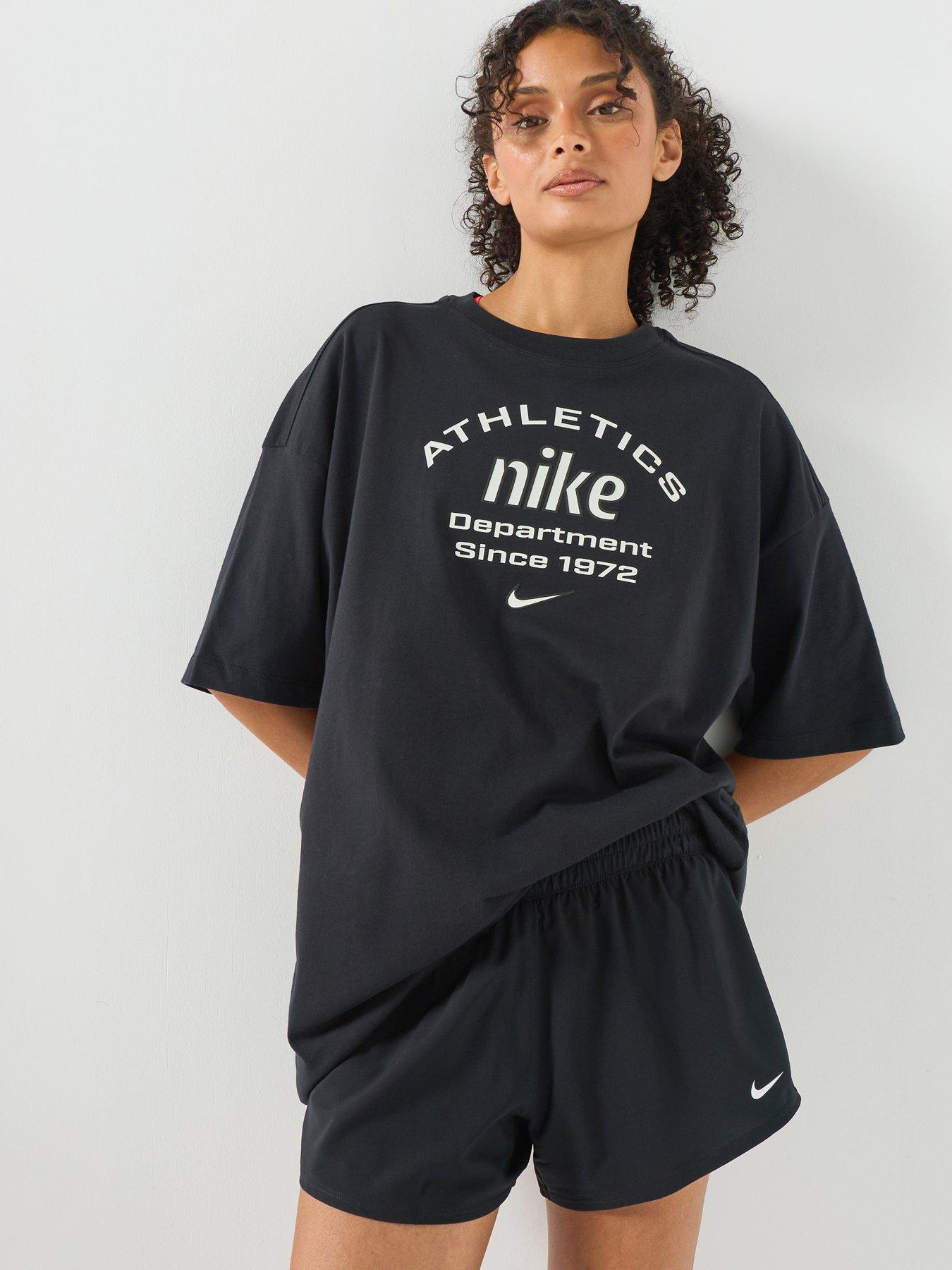 Nike Womens NSW X Training Oversized Logo T-Shirt - Black