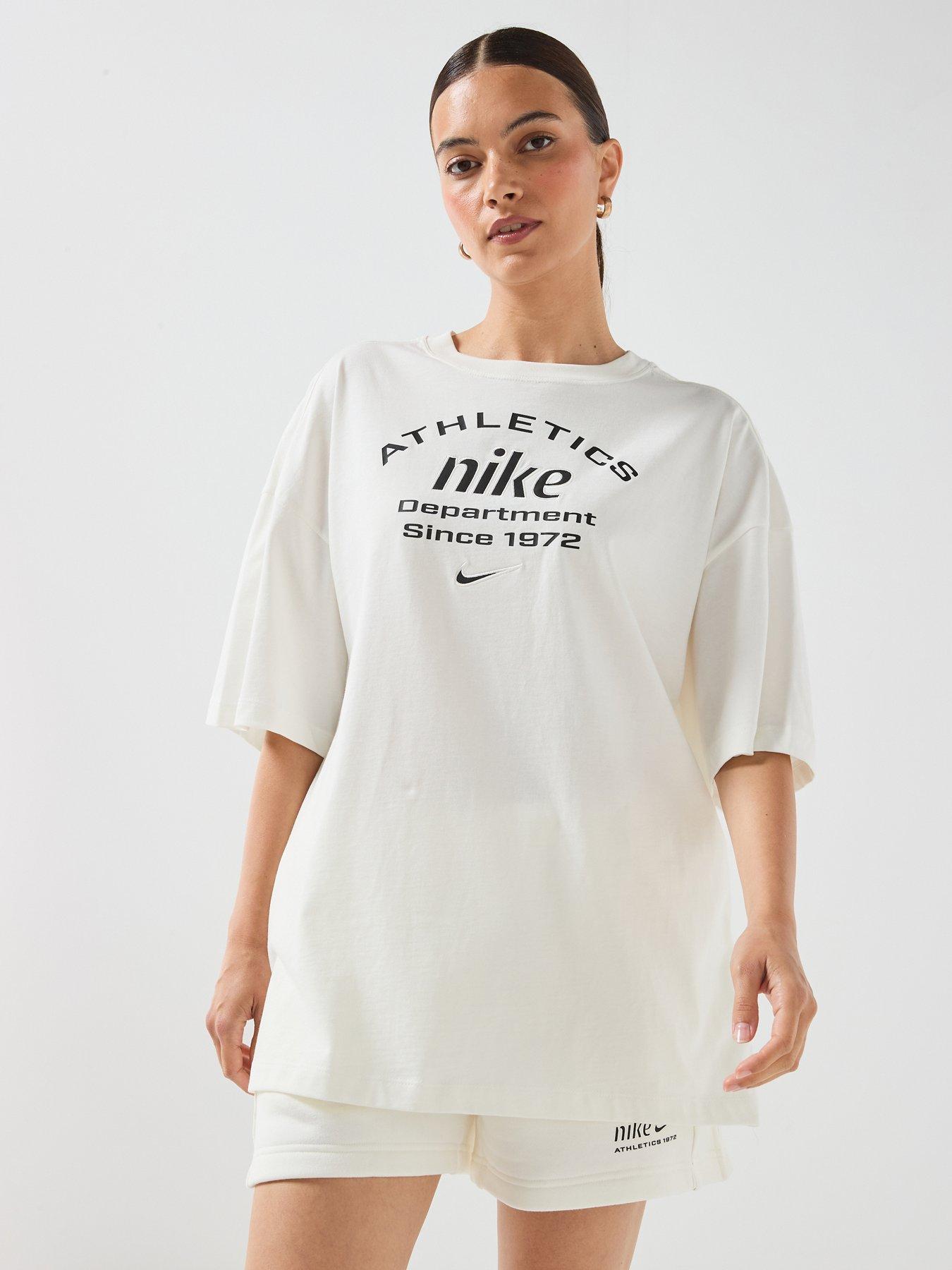 Nike Womens NSW X Training Oversized Logo T-Shirt - White