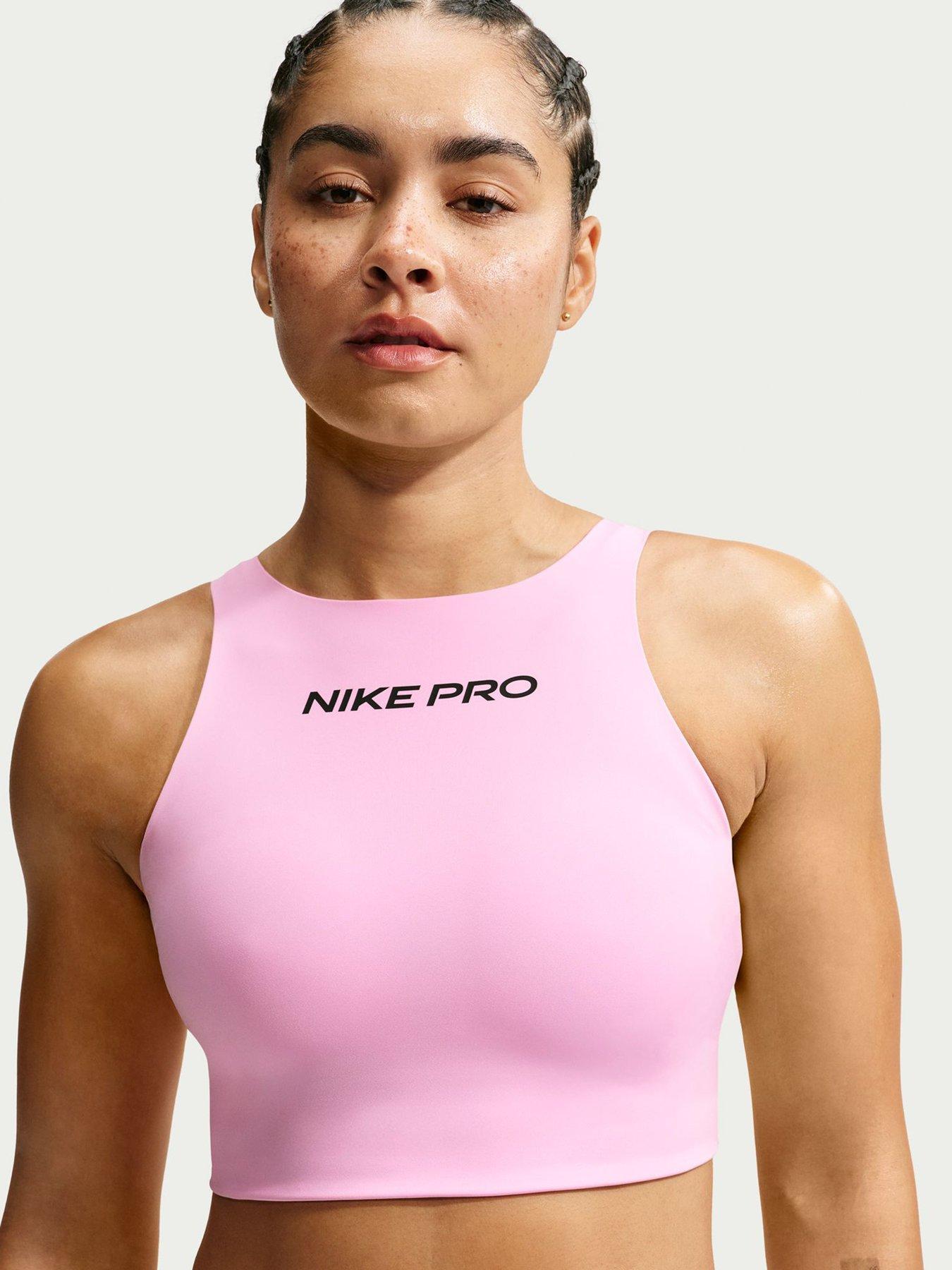 Nike Womens Training Pro Sculpt Dri-Fit Sports Bra - Pink