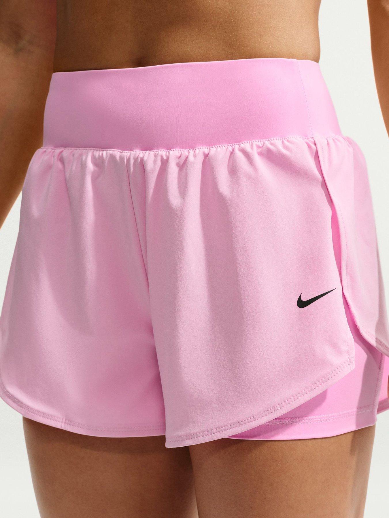Nike Womens Trining Pro 2-In-1 Shorts - Pink