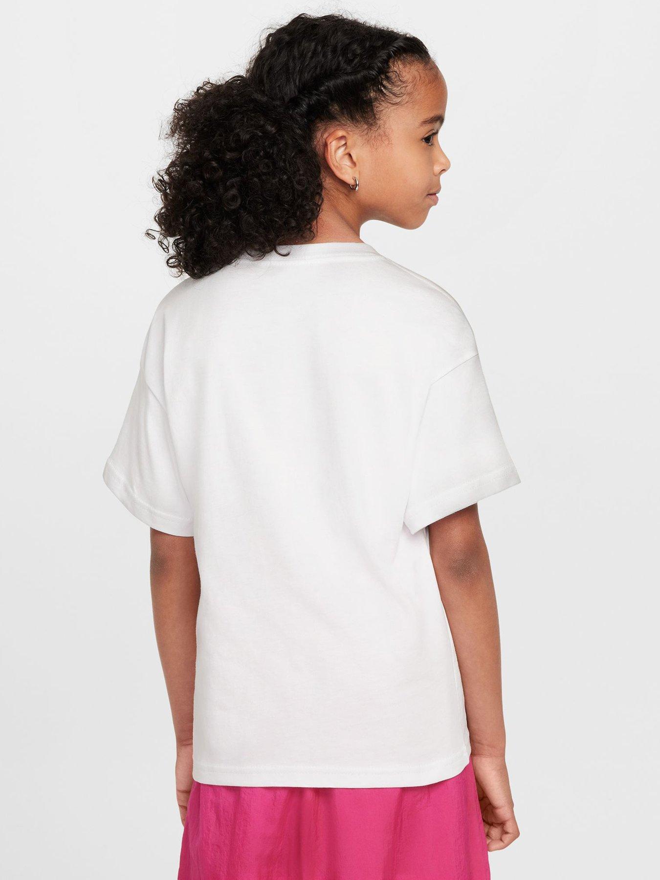 Image 2 of 4 of Nike Junior Girls Essential T-Shirt - White