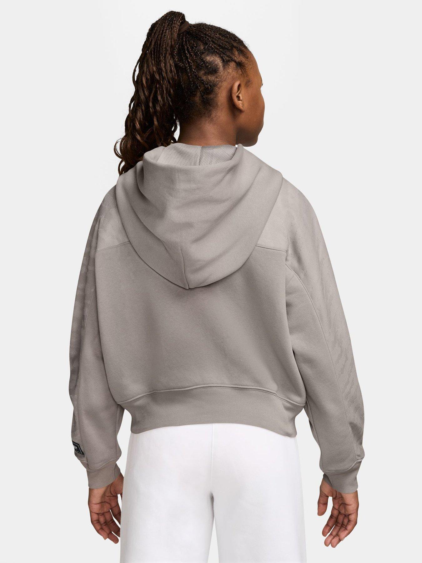 Image 2 of 3 of Nike Junior Girls Dance Zip Through Hoodie - Grey