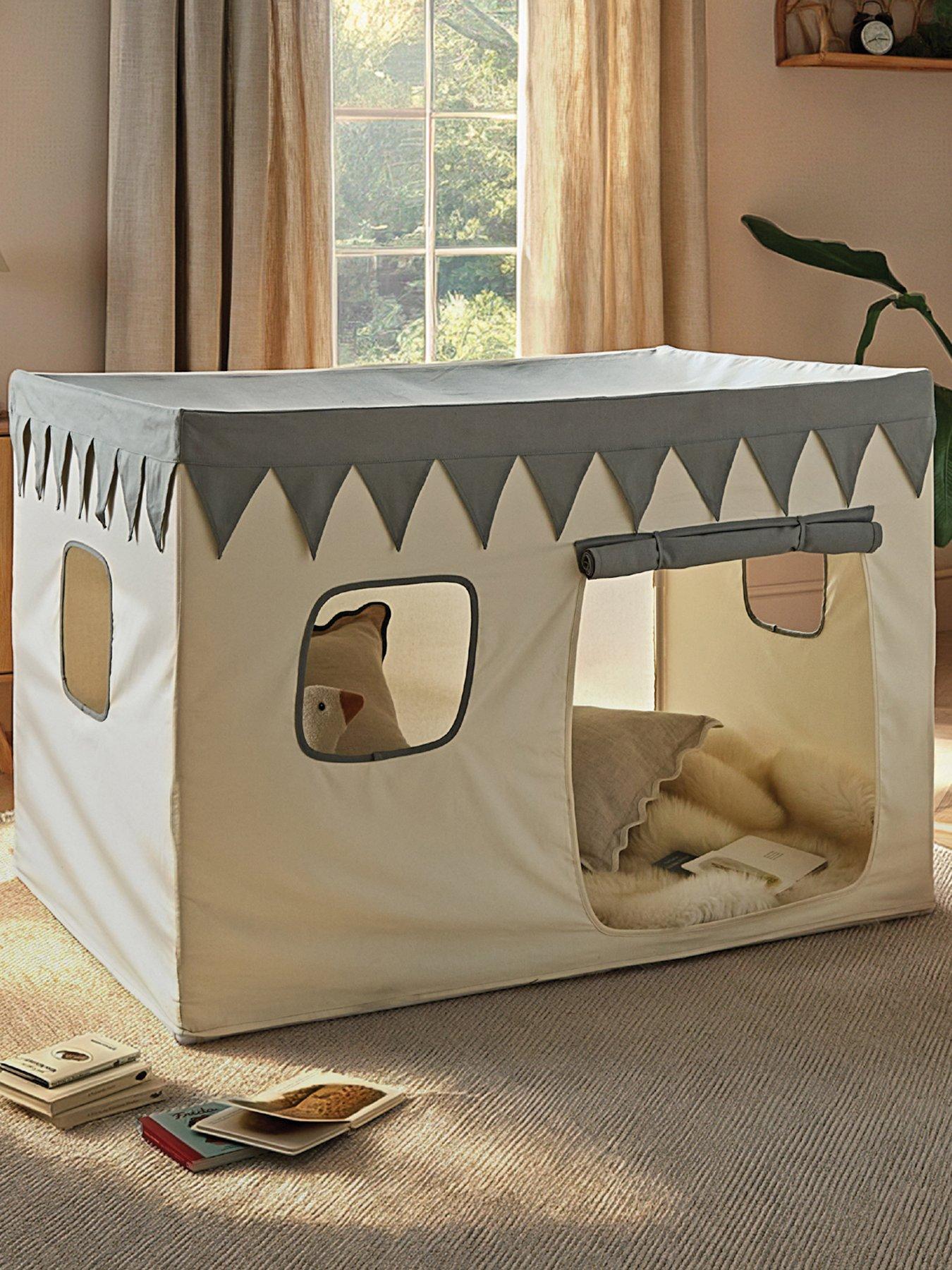 Image 1 of 6 of CuddleCo Play House with Bunting - Sea Salt