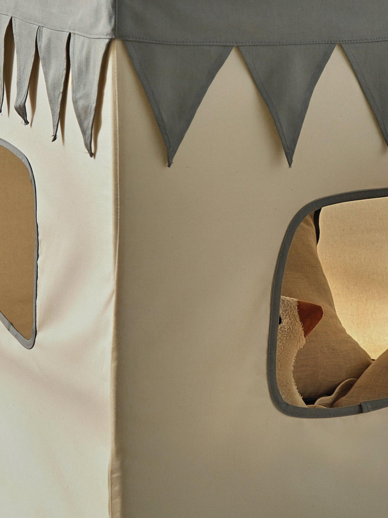 Image 4 of 6 of CuddleCo Play House with Bunting - Sea Salt