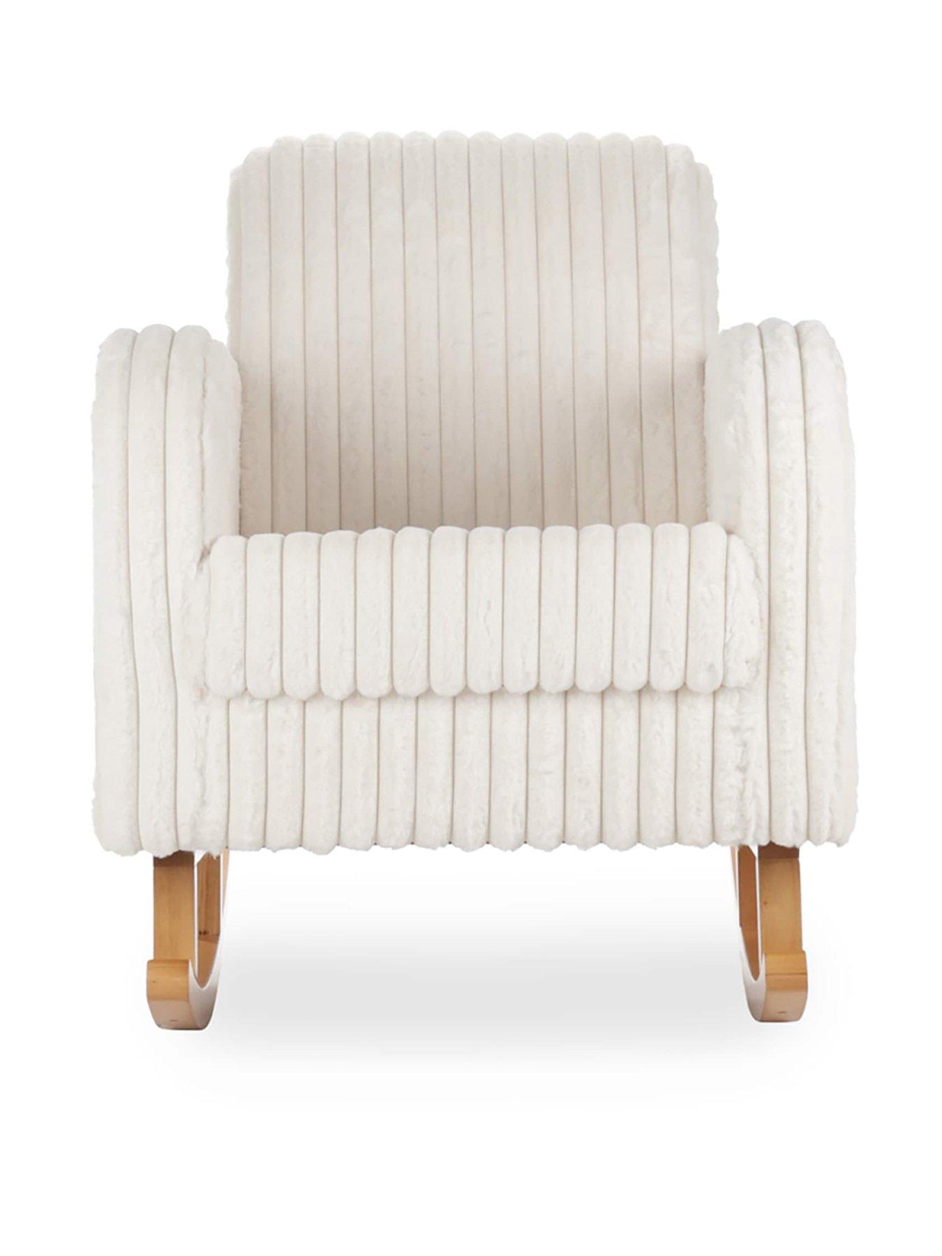 Image 2 of 5 of CuddleCo Etta Nursing Chair Faux Fur - Cream