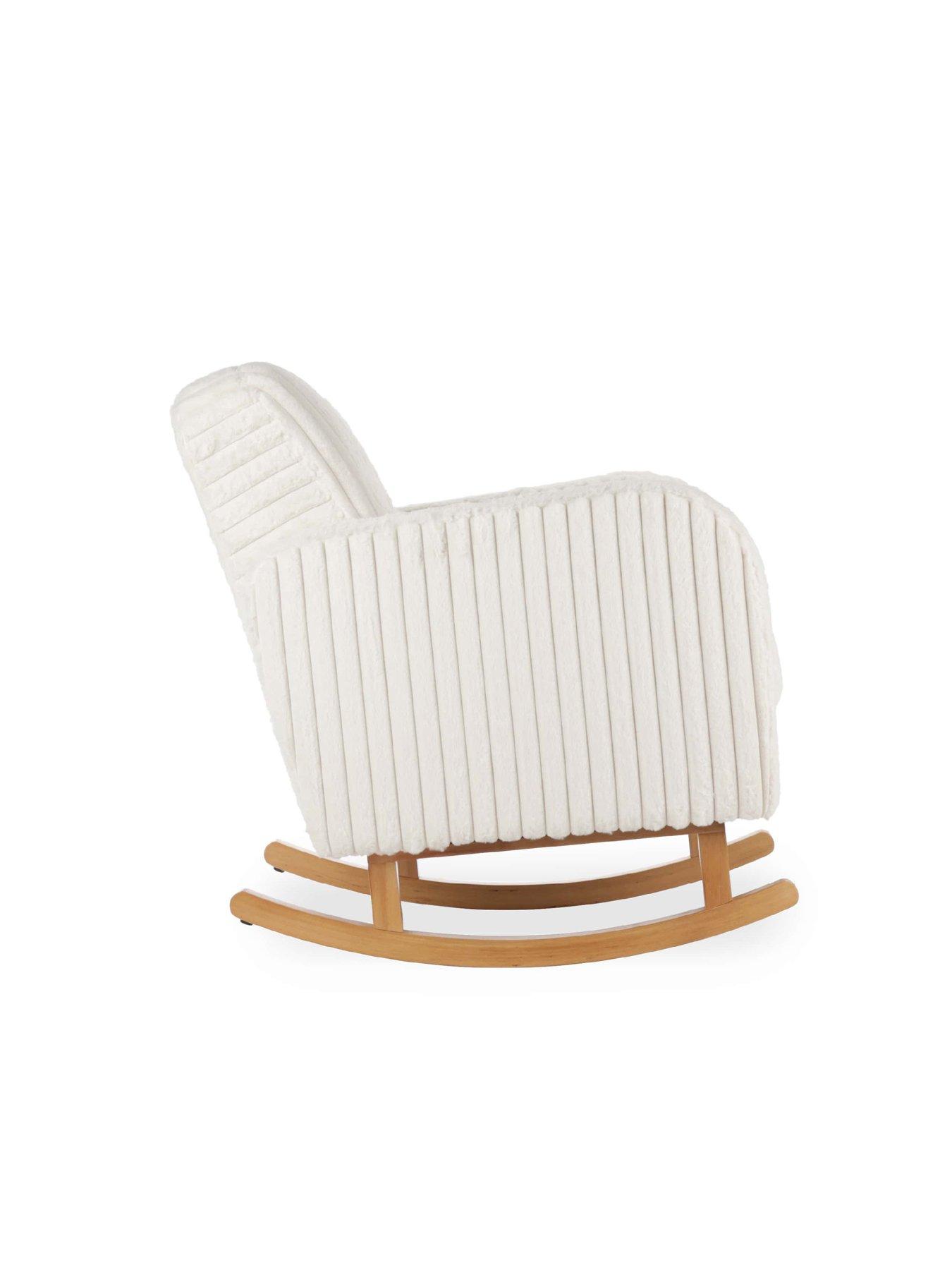 Image 4 of 5 of CuddleCo Etta Nursing Chair Faux Fur - Cream