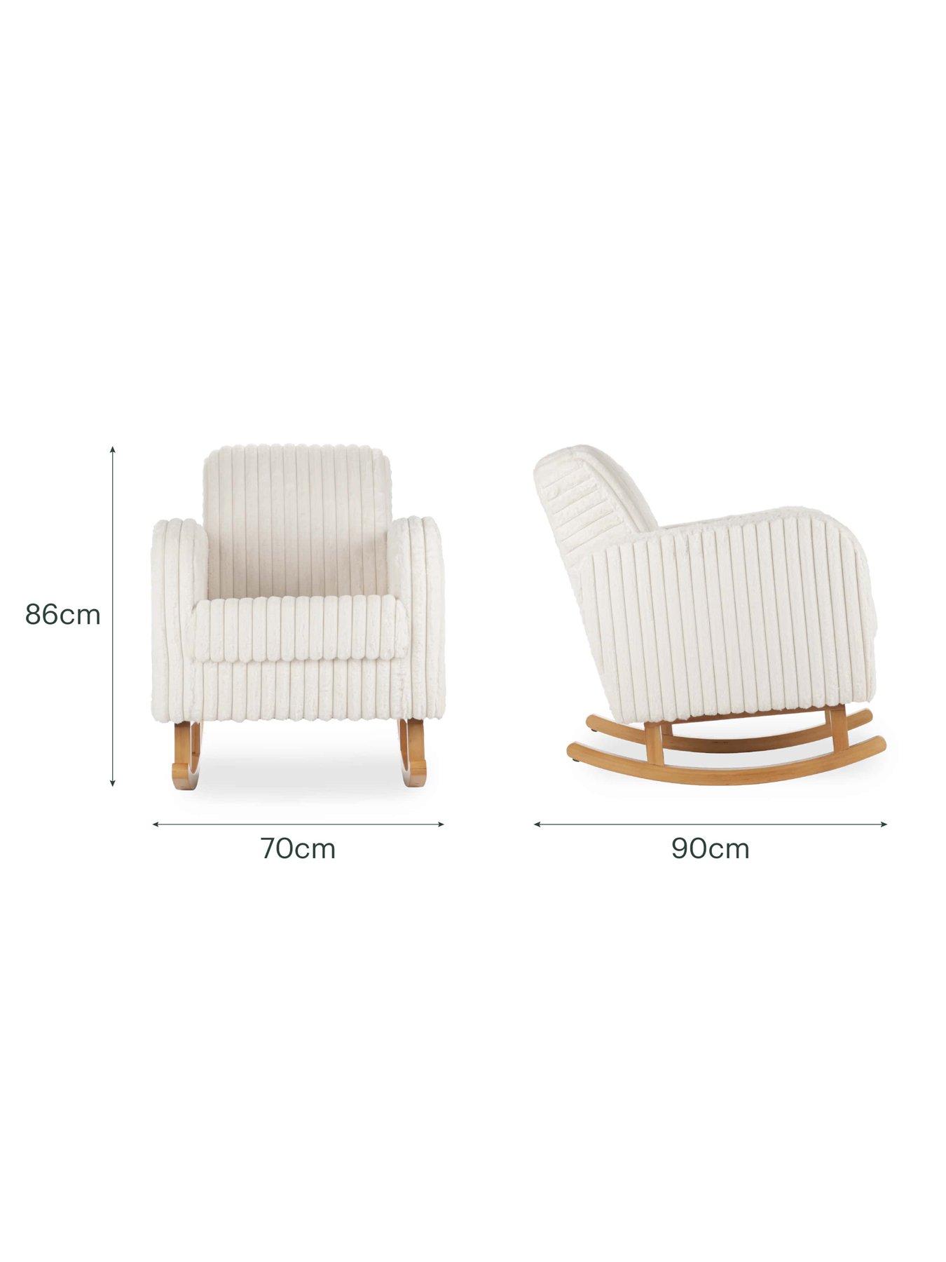 Image 5 of 5 of CuddleCo Etta Nursing Chair Faux Fur - Cream