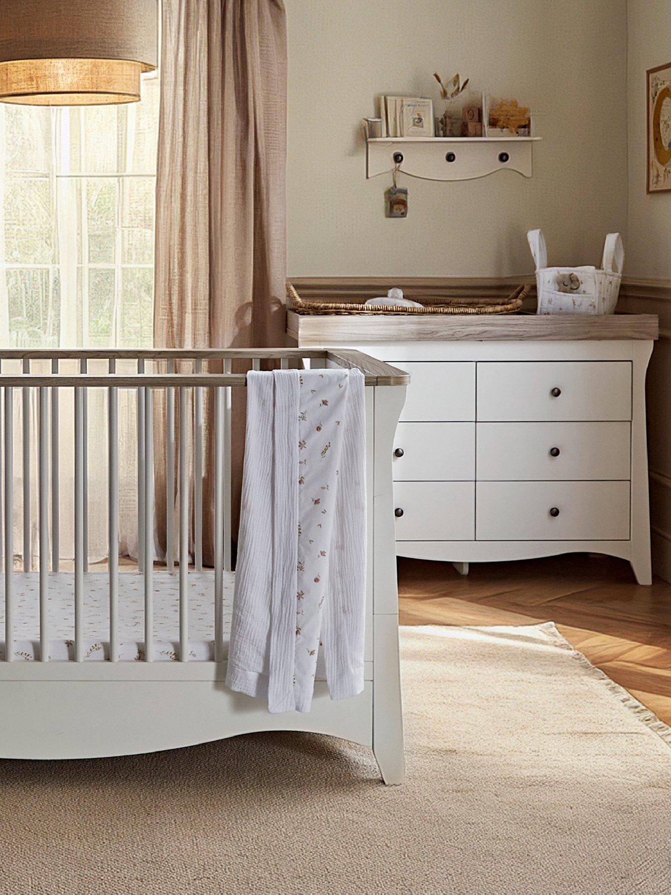 Image 1 of 6 of CuddleCo Clara Luxe 2pc Set - White/Ash