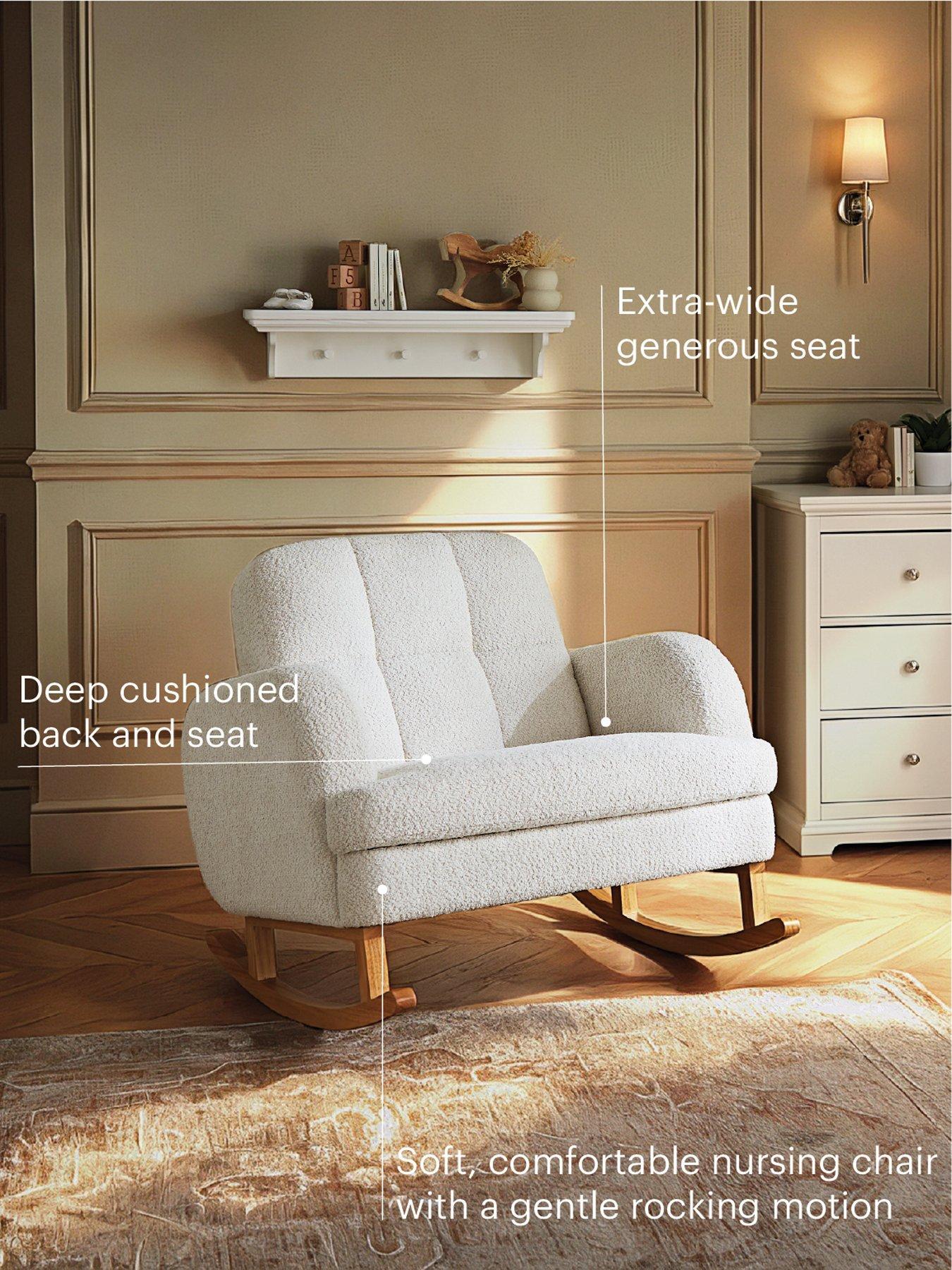 Image 4 of 8 of CuddleCo Etta Cuddle Nursing Chair - Boucle Off White
