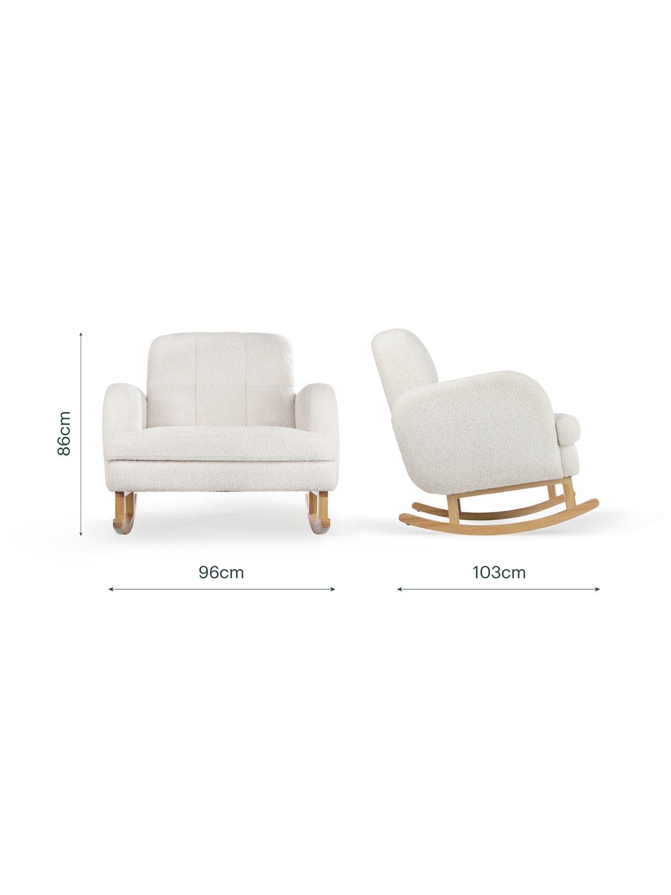 Image 7 of 8 of CuddleCo Etta Cuddle Nursing Chair - Boucle Off White