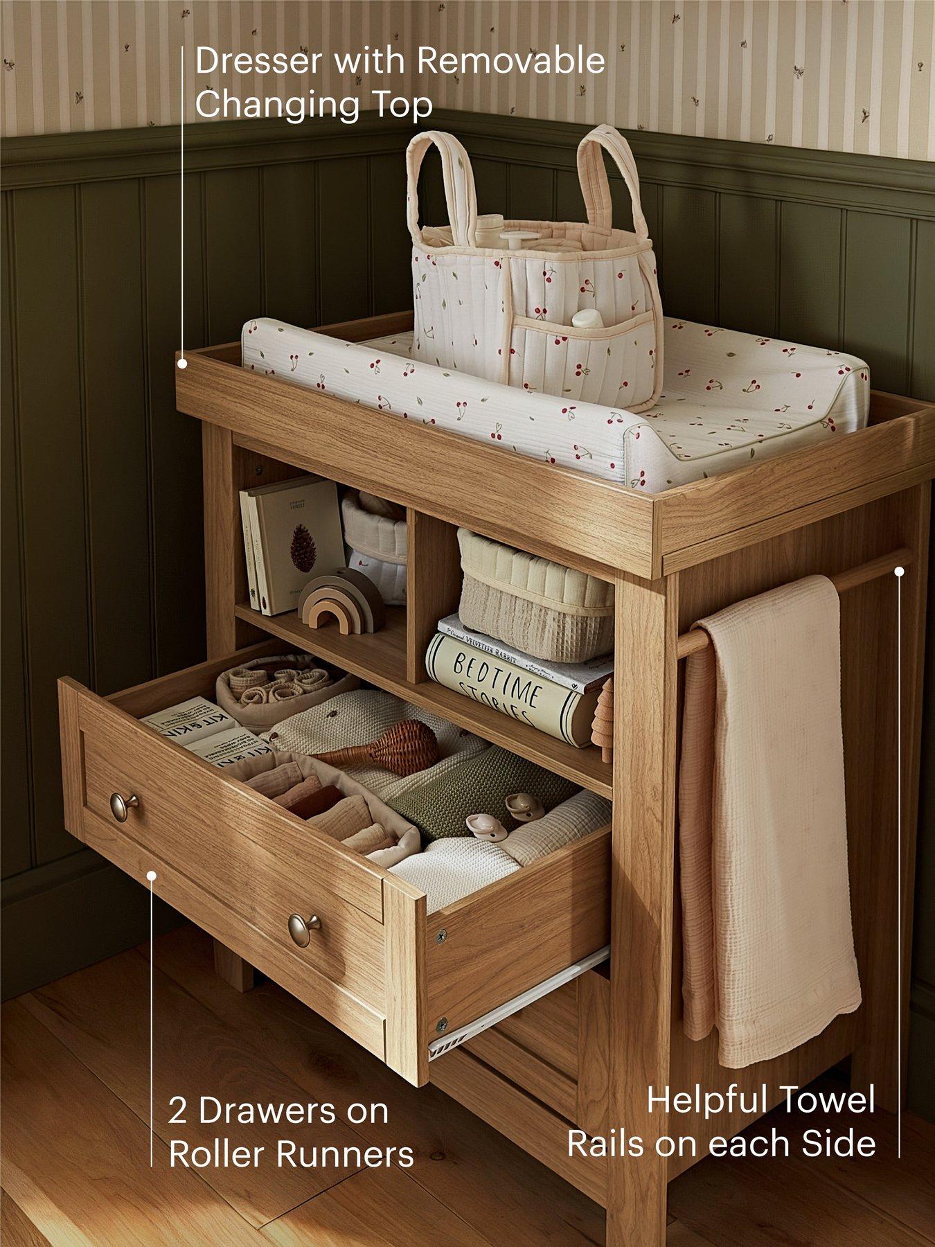 Image 5 of 8 of CuddleCo Burford 2 Piece Furniture Set - Oak