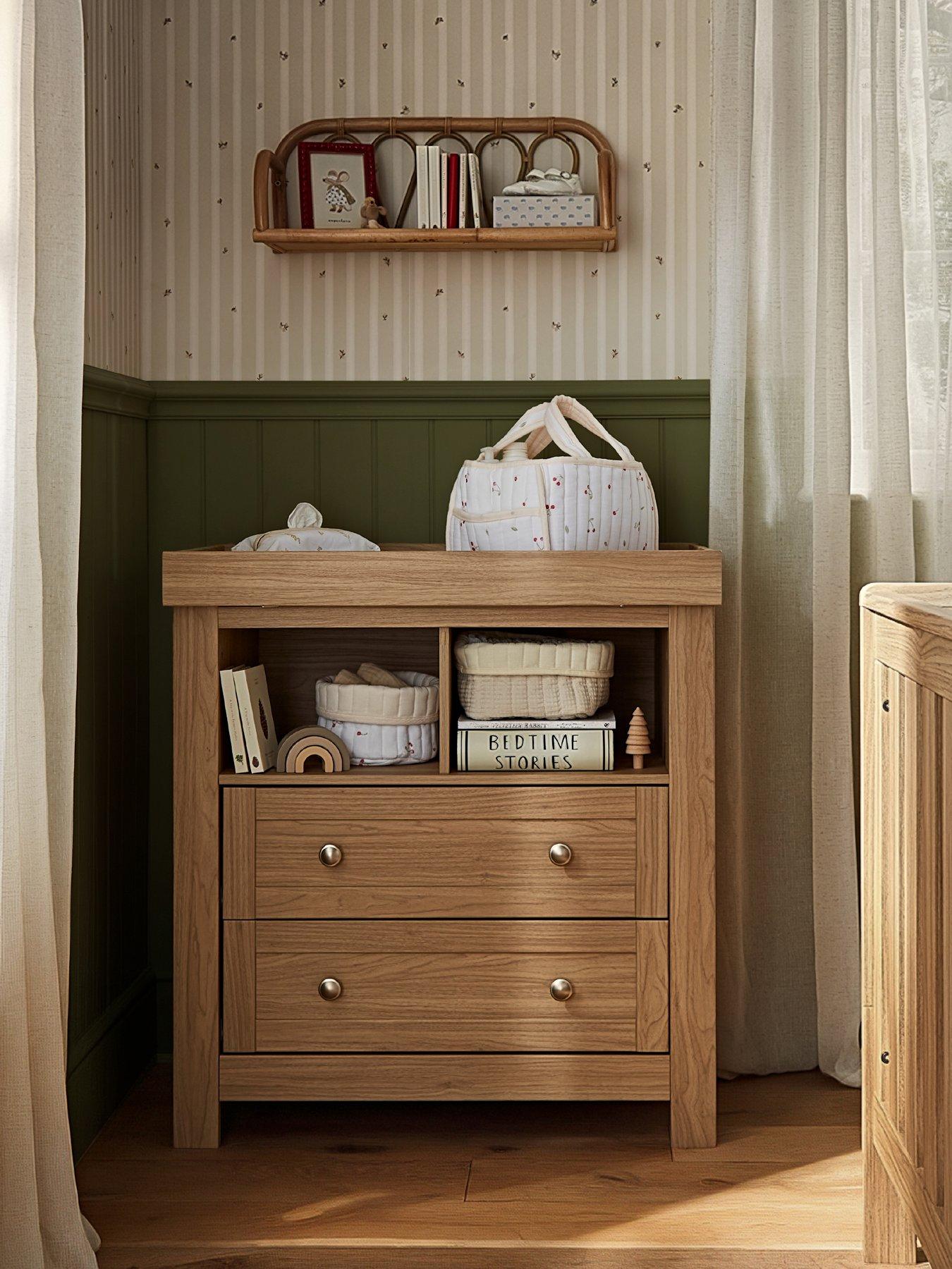 CuddleCo Burford Dresser Changer - Oak