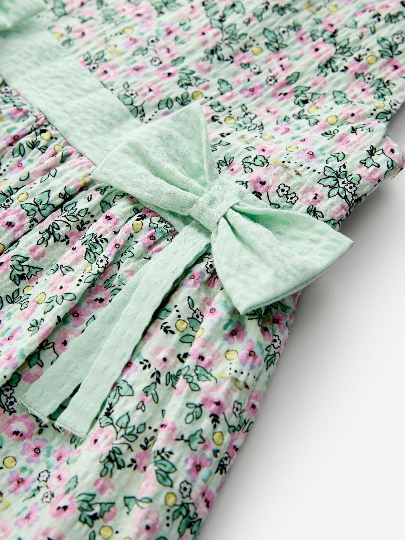 Image 3 of 4 of Cath Kidston Younger Girls Ditsy Bow Dress - Green