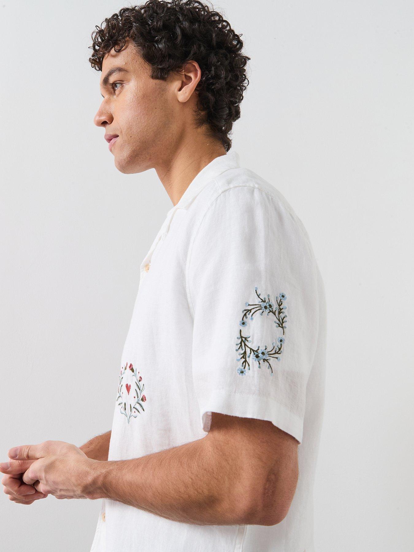 allsaints-deck-short-sleeve-print-casual-shirt-whiteoutfit