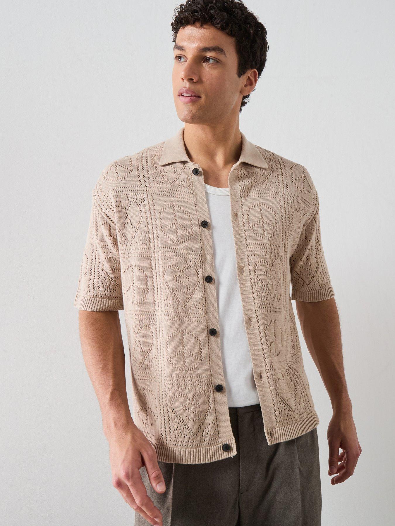 AllSaints Allsaints Arktx Short Sleeve Knitted Fashion Cardigan