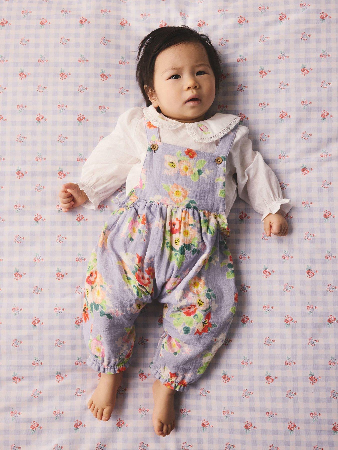 cath-kidston-baby-girls-floral-dungaree-set-purple
