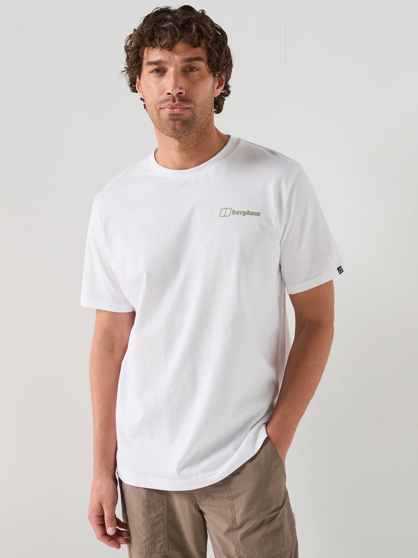 Image 1 of 6 of Berghaus Mens Back Graphic T-shirt - White