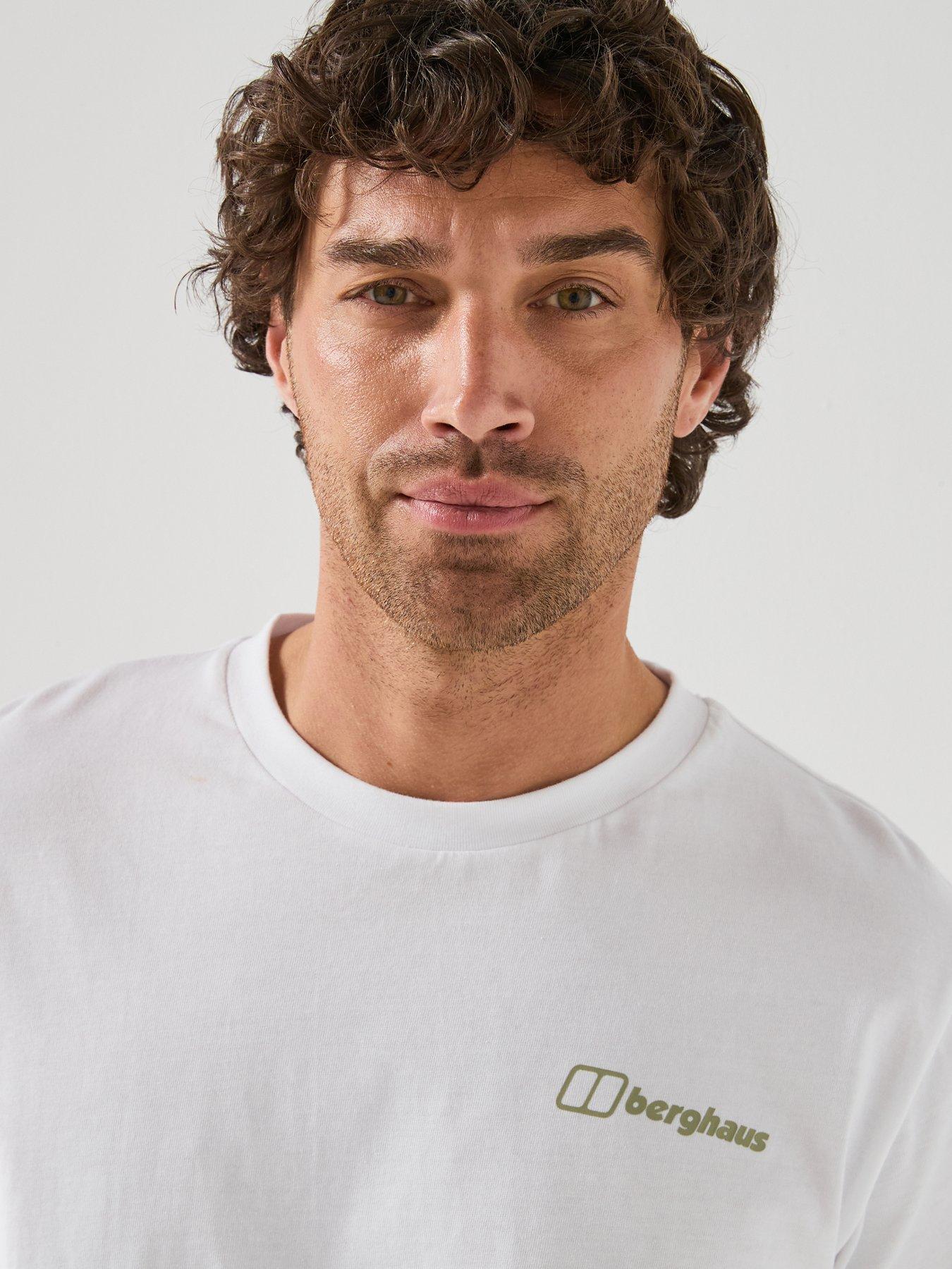 Image 5 of 6 of Berghaus Mens Back Graphic T-shirt - White