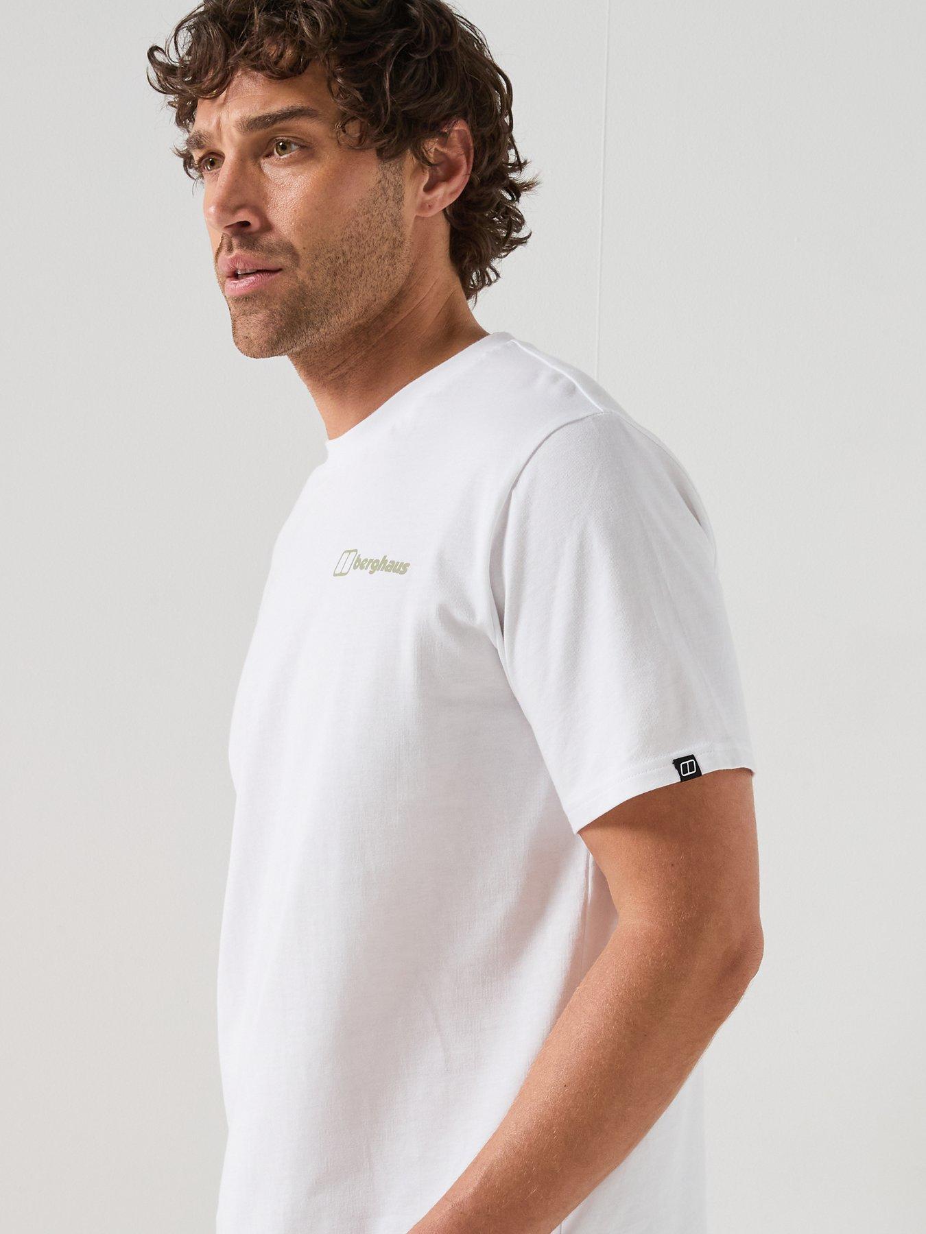 Image 6 of 6 of Berghaus Mens Back Graphic T-shirt - White